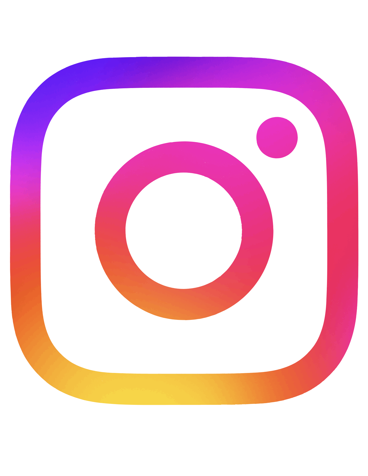 Facebook logo with a gradient color scheme including purple, pink, and orange.