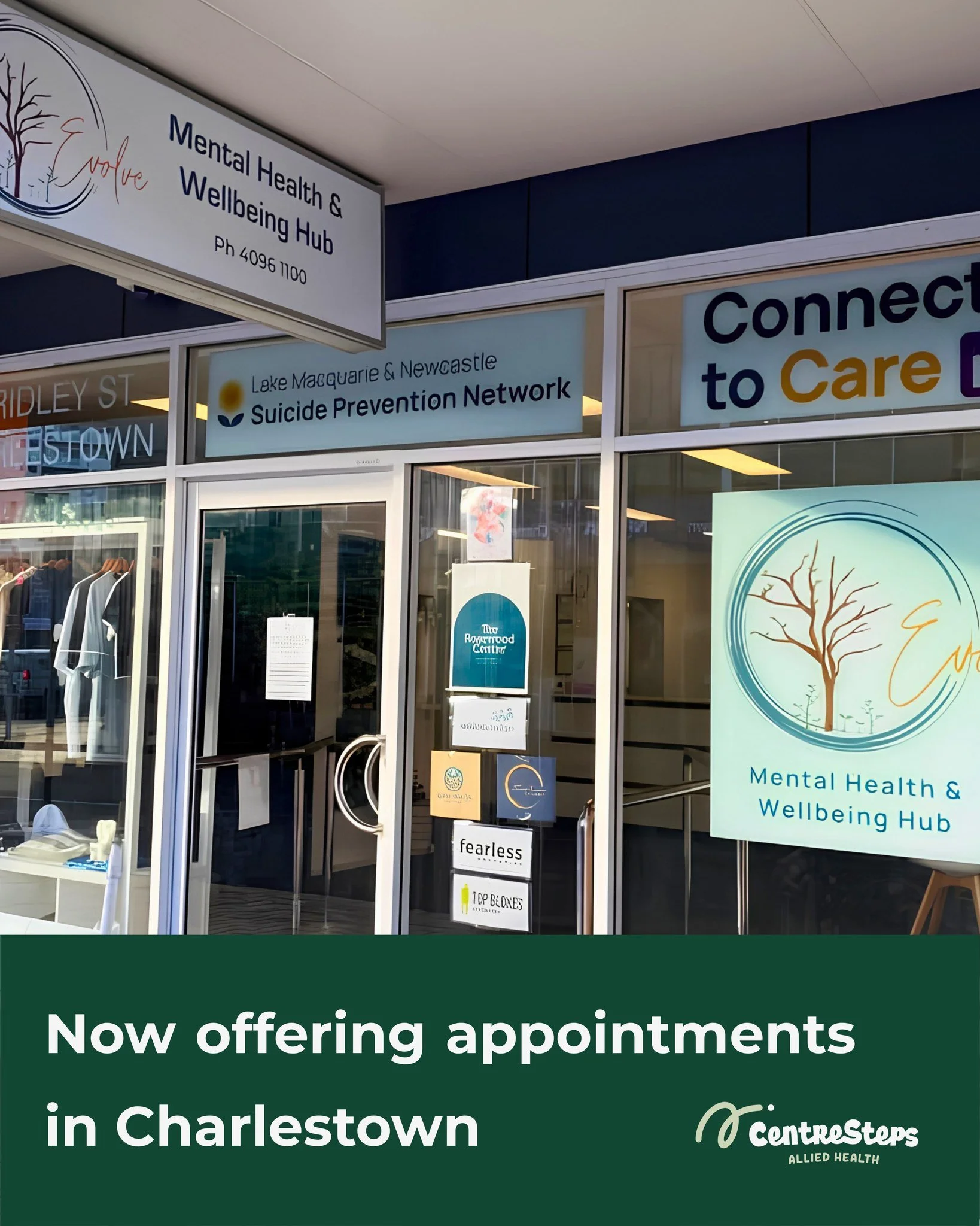 A new CentreSteps space.

We&rsquo;re excited to now offer appointments from both our Gateshead location and the Evolve Mental Health and Wellbeing Hub in Charlestown.

As CentreSteps continues to grow, our focus remains the same - providing warm, pr