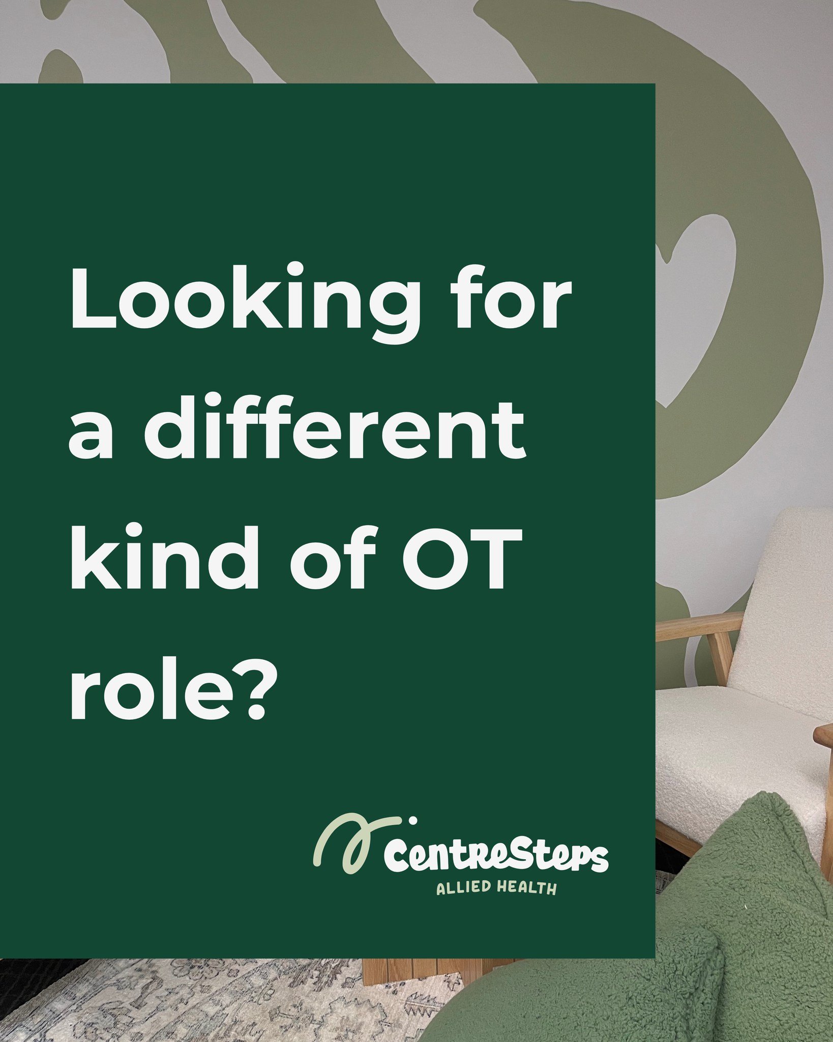 Looking for a different kind of OT role?

A small team, thoughtful work, and space to do things properly.

Based in Gateshead and Charlestown, across clinic and community.

Reach out via our website to learn more.