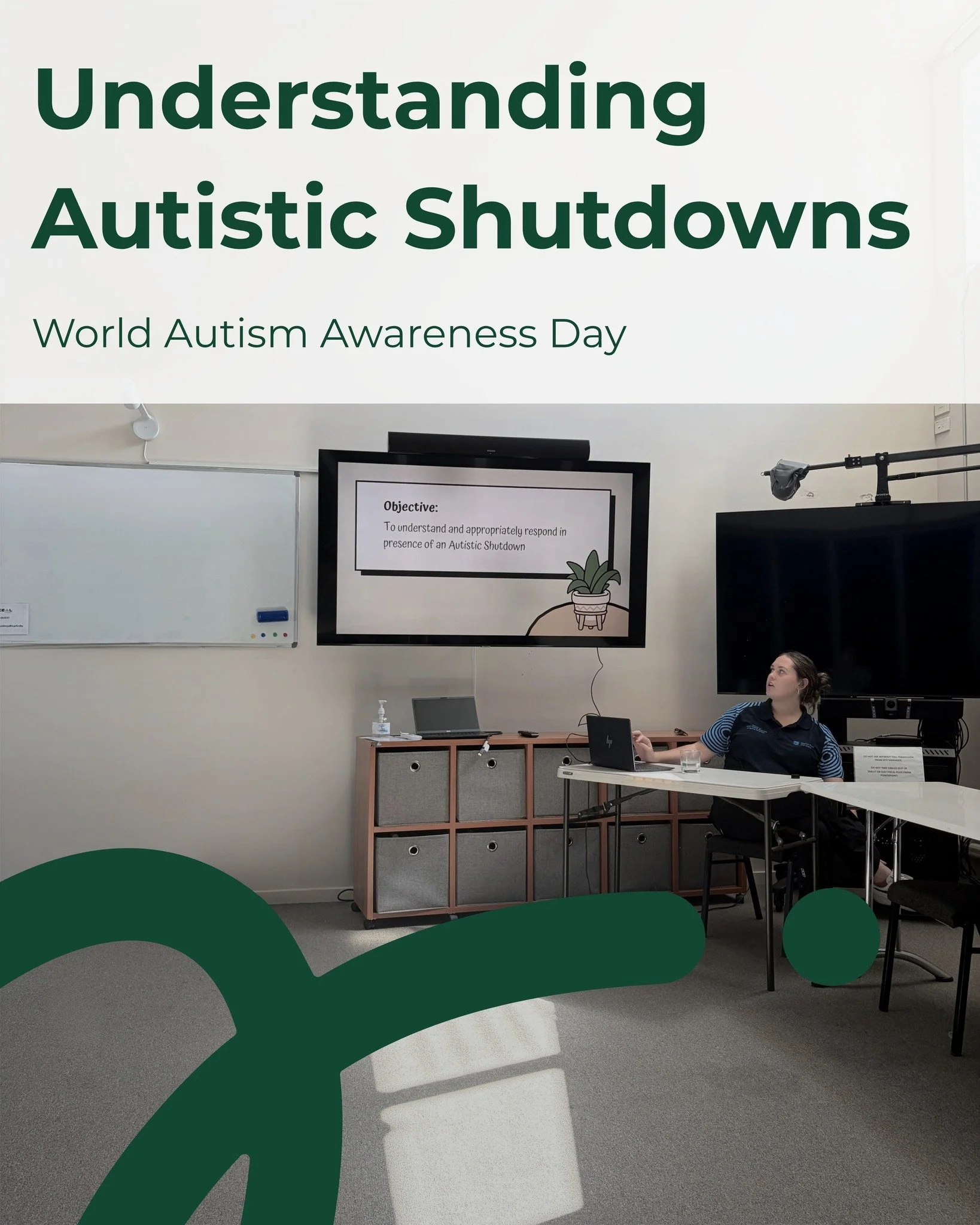 Last week we marked World Autism Awareness Day and had our OT student Sarah run a session on autistic shutdown.

A big takeaway is that it&rsquo;s often a response to overwhelm, not disengagement.

She also created these communication cards to suppor