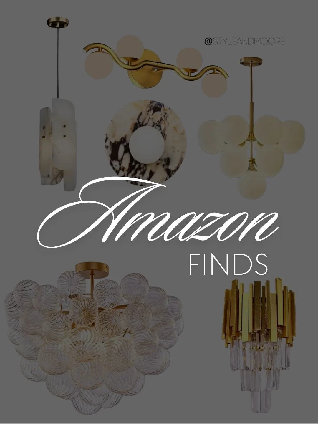 ✨ Lighting that makes a statement. These stunning Amazon fixtures bring instant elegance to any space &mdash; from sculptural alabaster pendants to glam gold + crystal chandeliers. Every piece feels high-end without the designer price tag.

✨Comment 