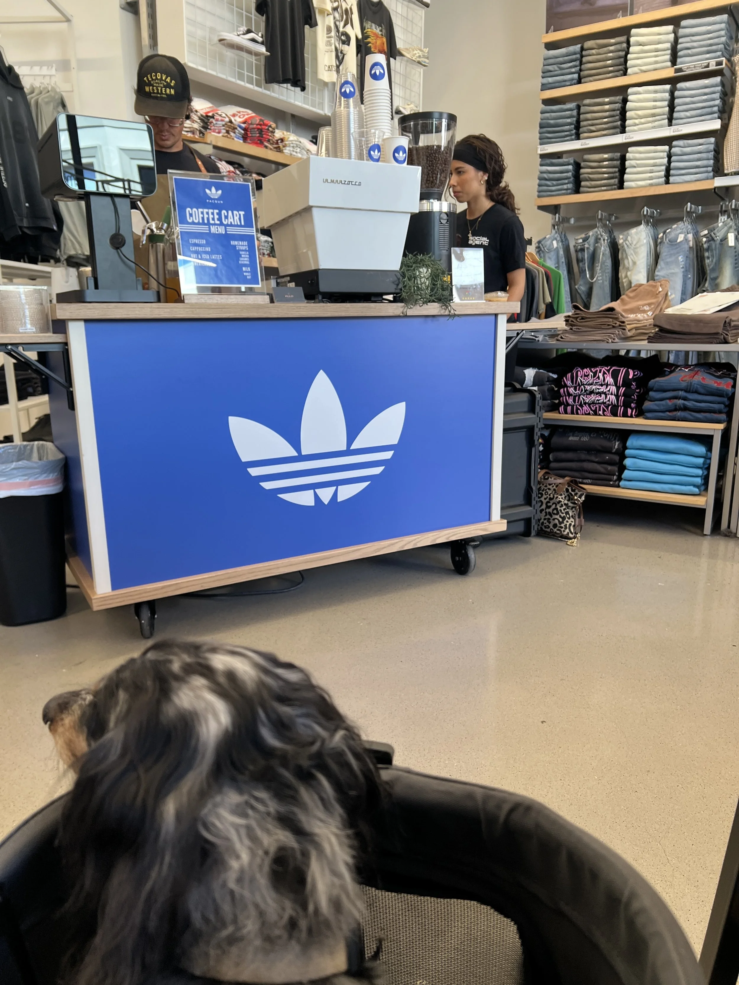 How PacSun and Adidas Used a Coffee Cart to Transform the In-Store Experience at Fashion Island