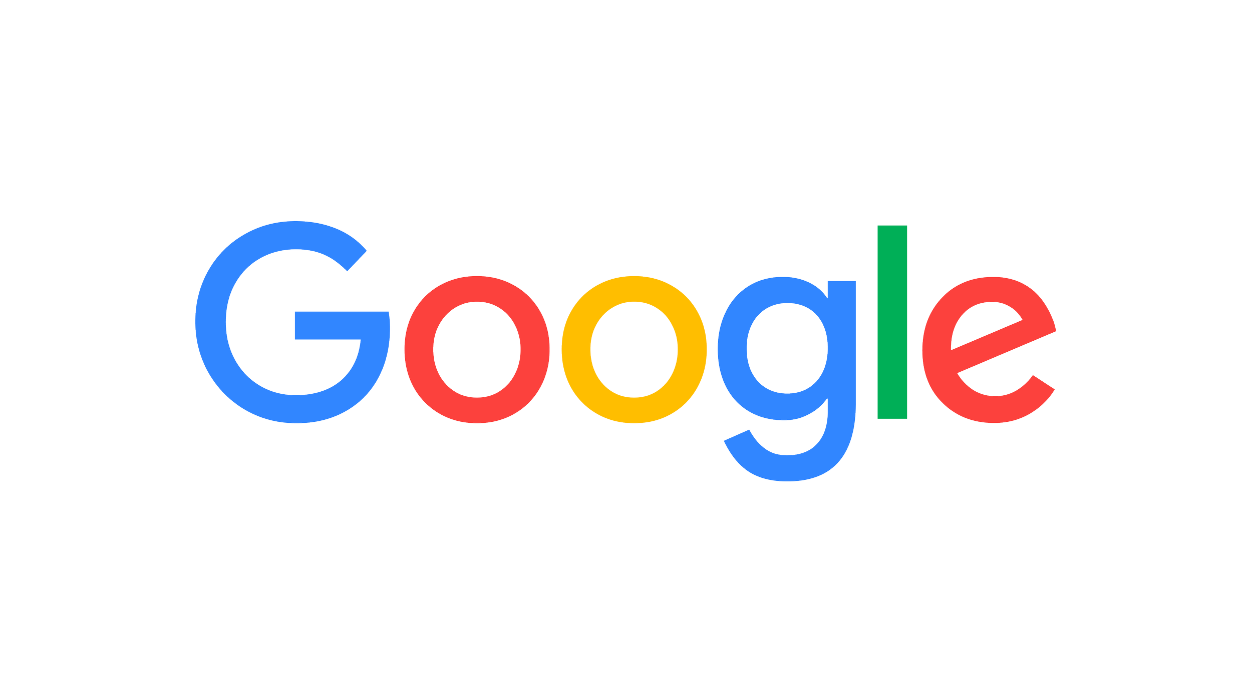 Google logo displayed as a trusted client for corporate coffee catering services in Los Angeles