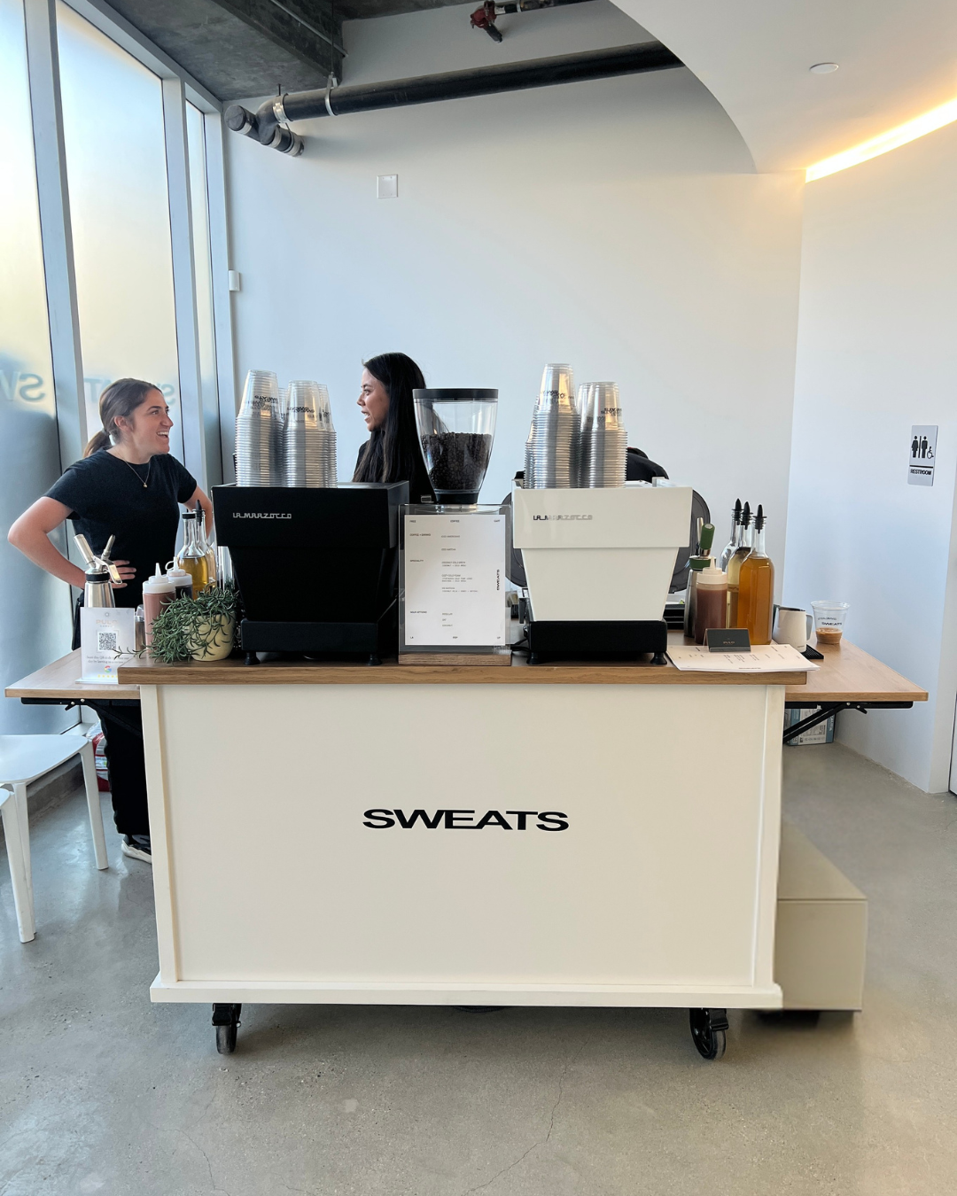 Brand Activation for Sweats Streetwear clothing in Los Angeles with 2 La Marzocco Espresso Machines