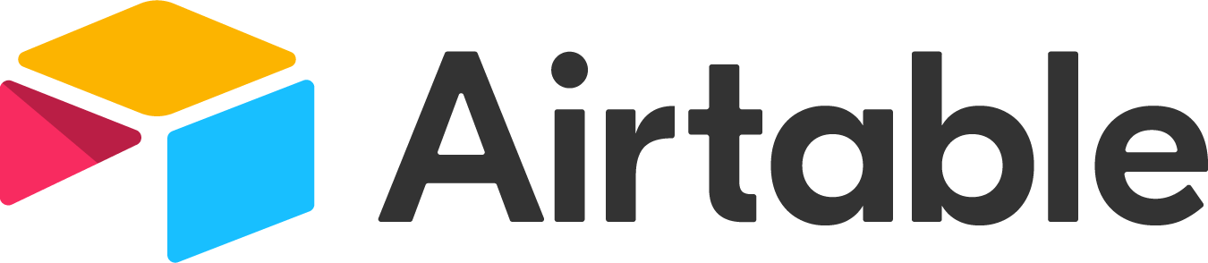 Airtable logo displayed under trusted brand partners for coffee cart catering services