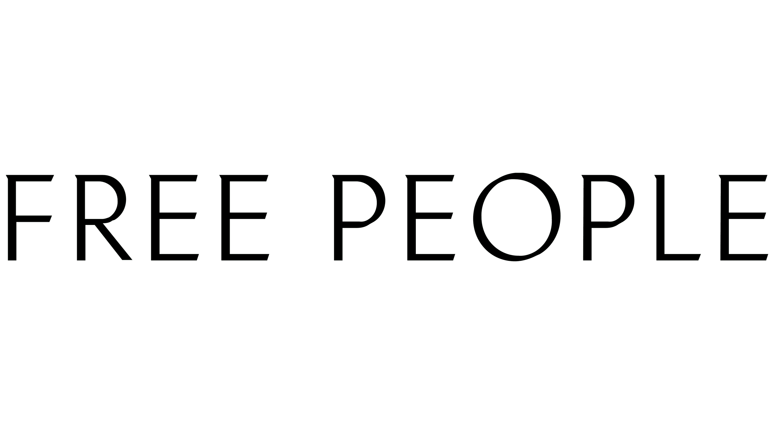 Free People logo displayed under trusted brand partners for coffee cart catering services