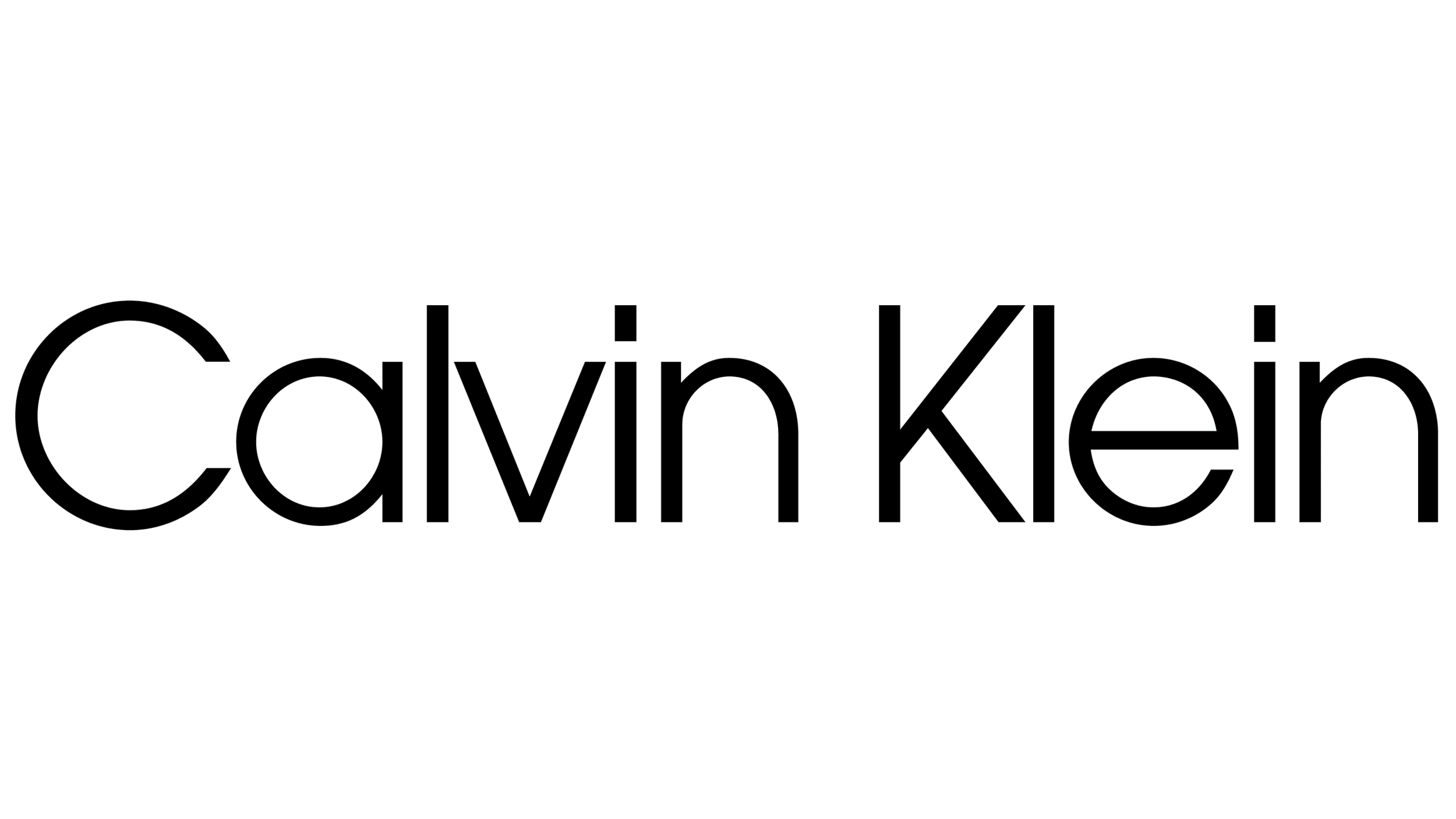 Calvin Klein logo displayed as a trusted client for coffee cart catering services in Los Angeles