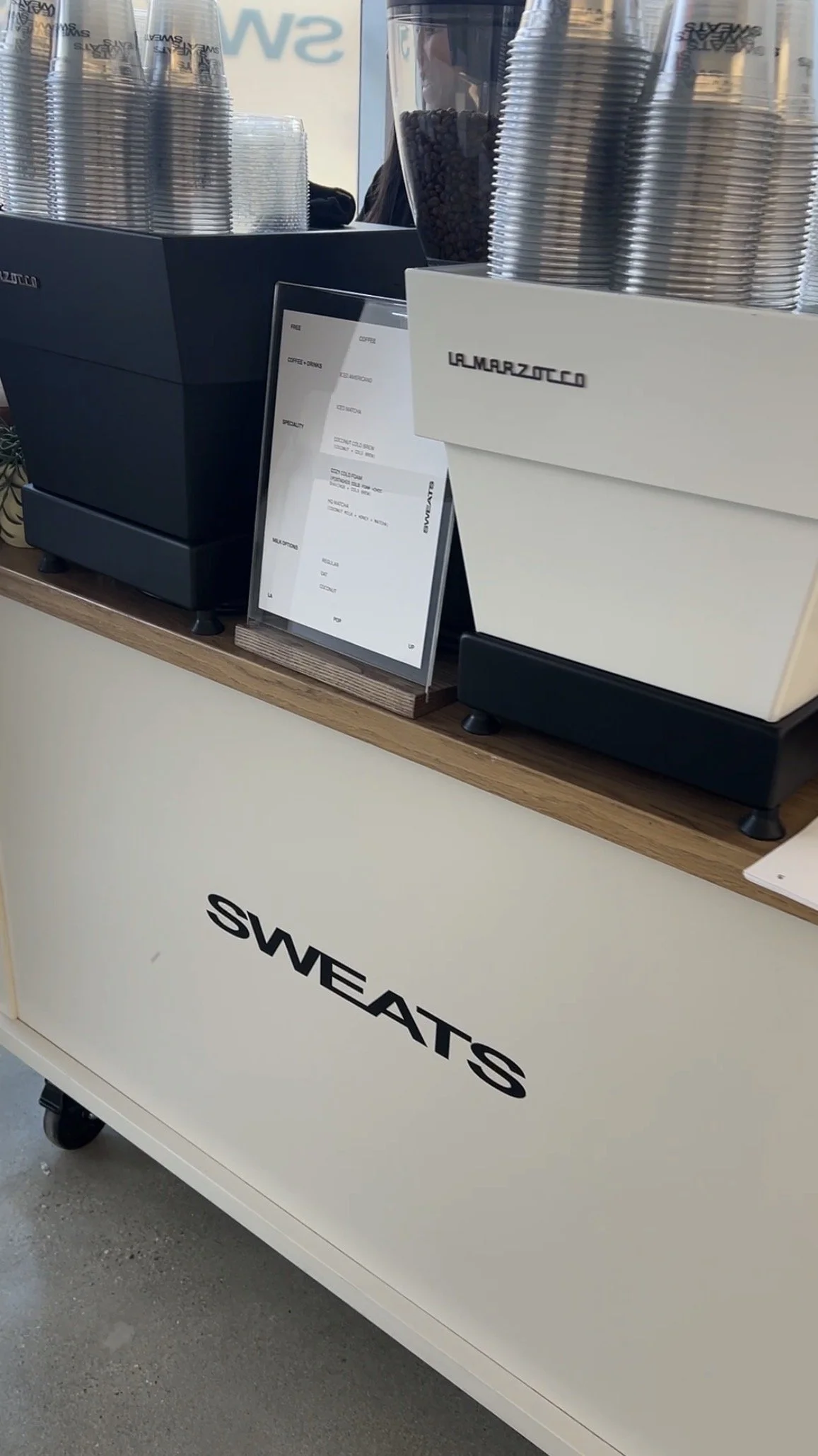 Brand Actvations for Sweats Streetwear clothing in Los Angeles wit 2 La Marzocco Espresso Machines