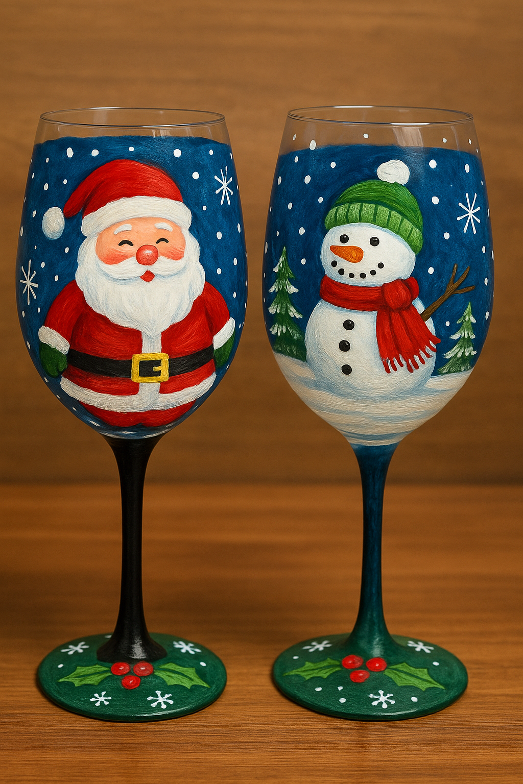 Holiday Wine Glasses