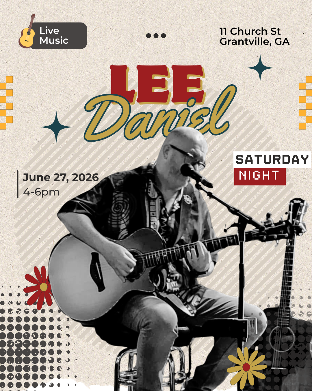 Live Music: Lee Daniel