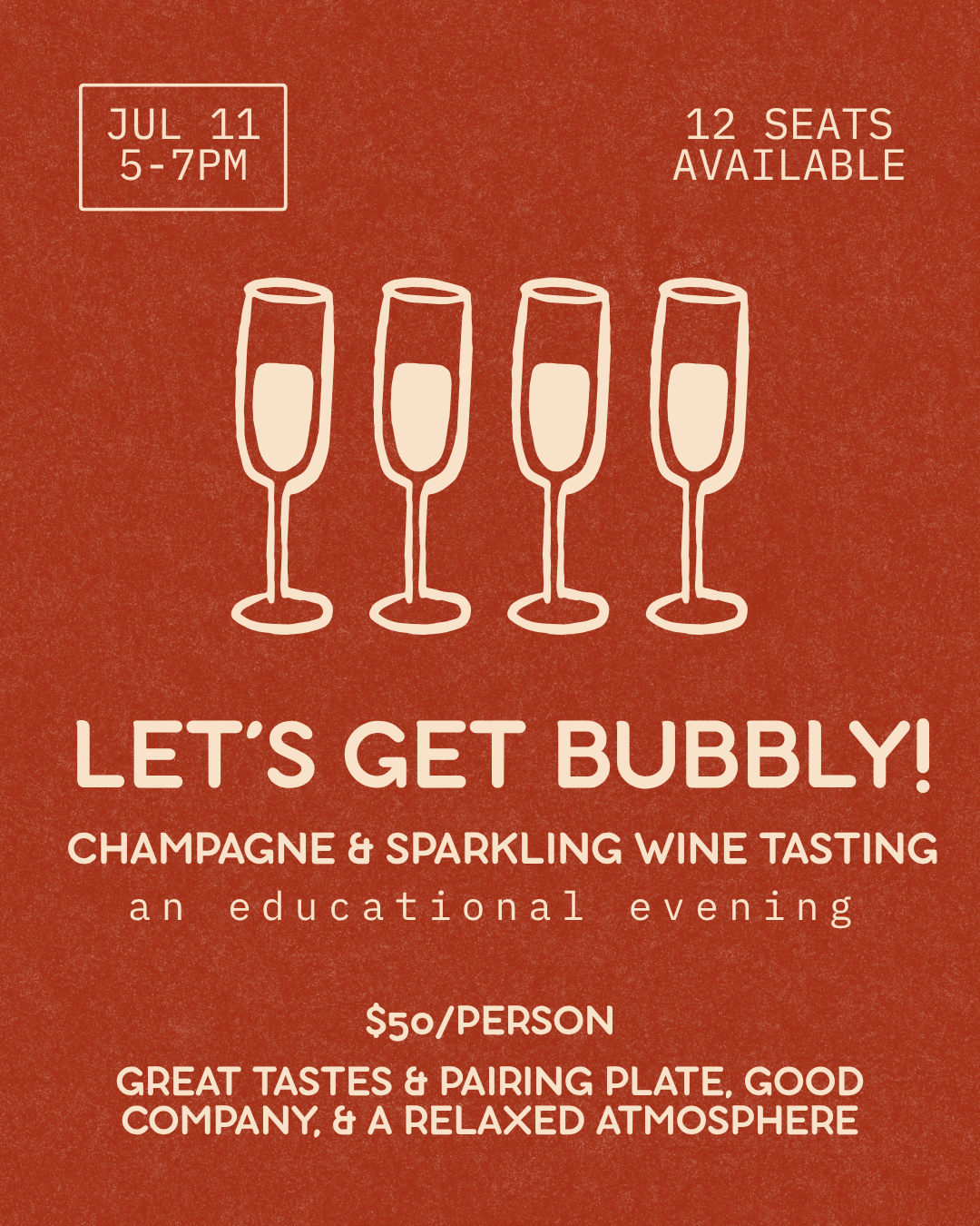 Let's Get Bubbly! Champagne &amp; Sparkling Wine Tasting
