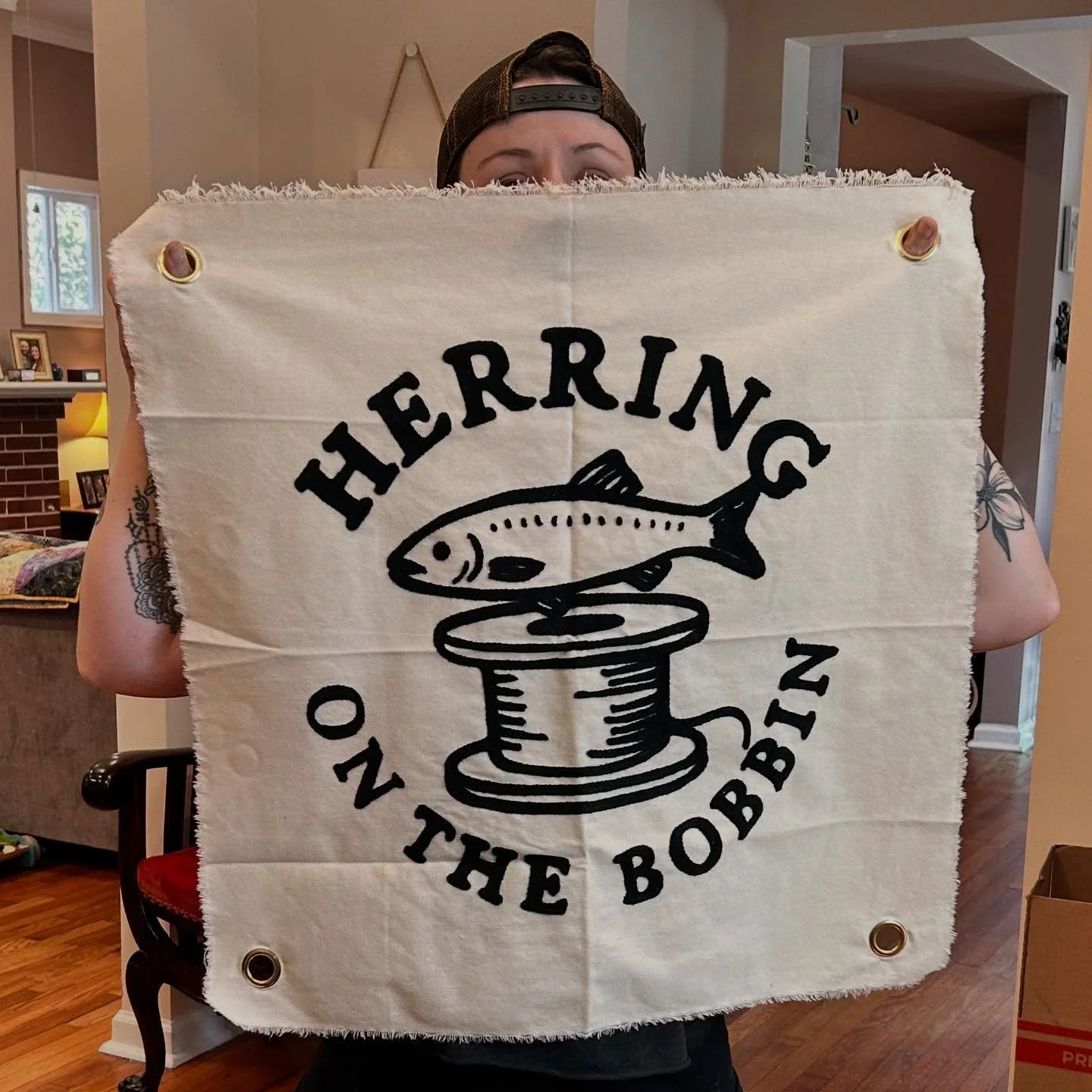 Babies first shop sign 🥲 #smallbusinesslove #sewing #vendor