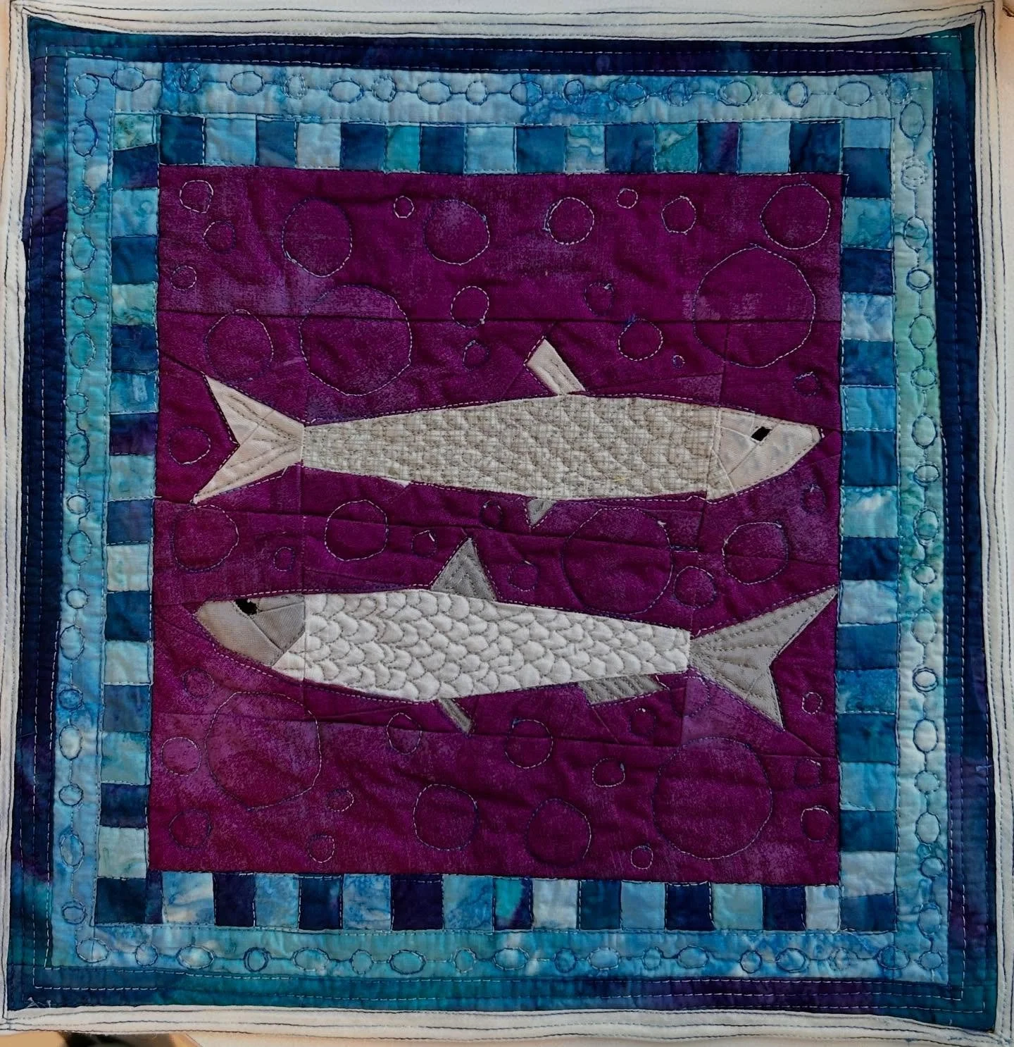 For my little sardines #sew #sardines #quilting #freemotionquilting #sewingprojects