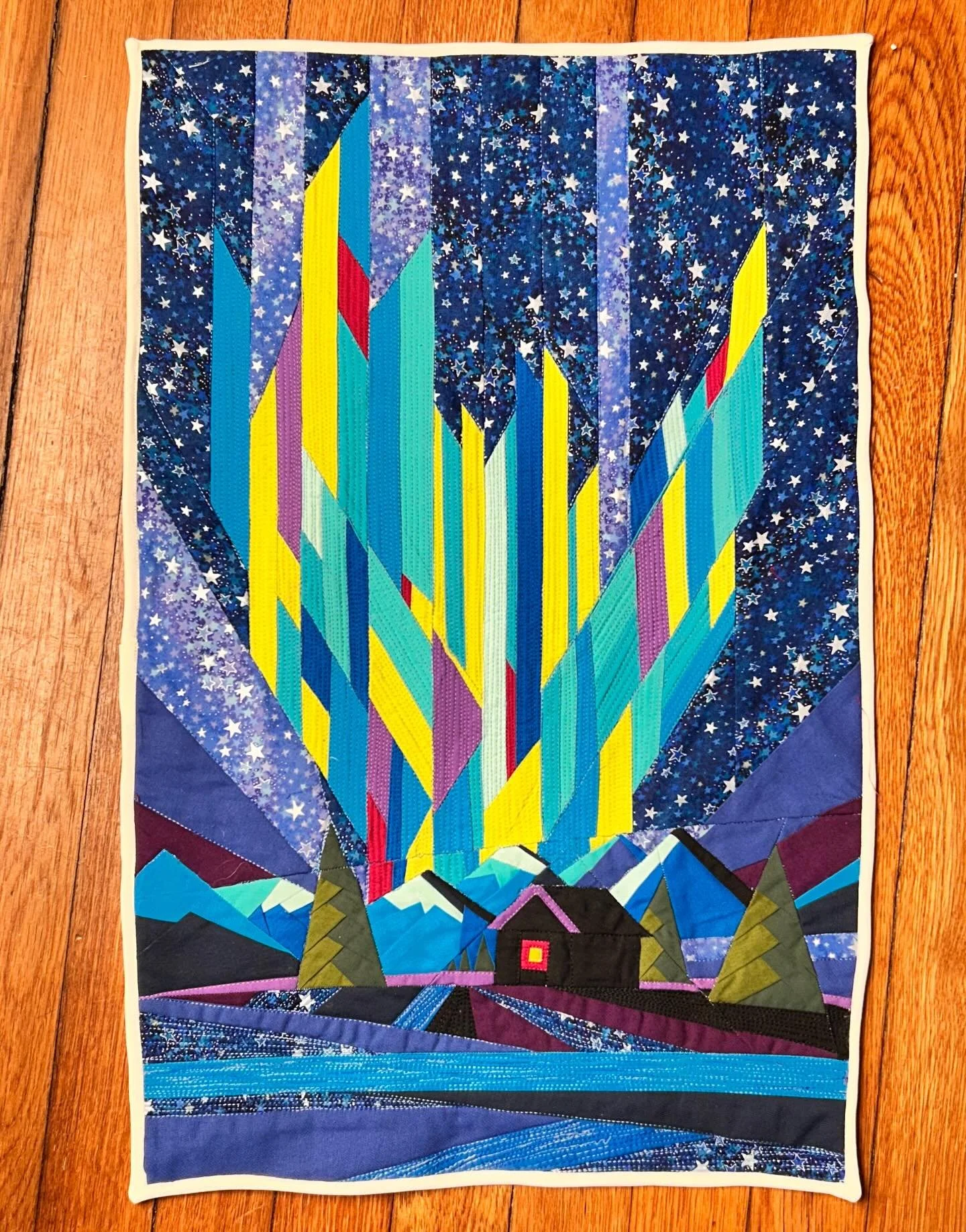 Finished!! #fpp #fyp #quilt #art #sew