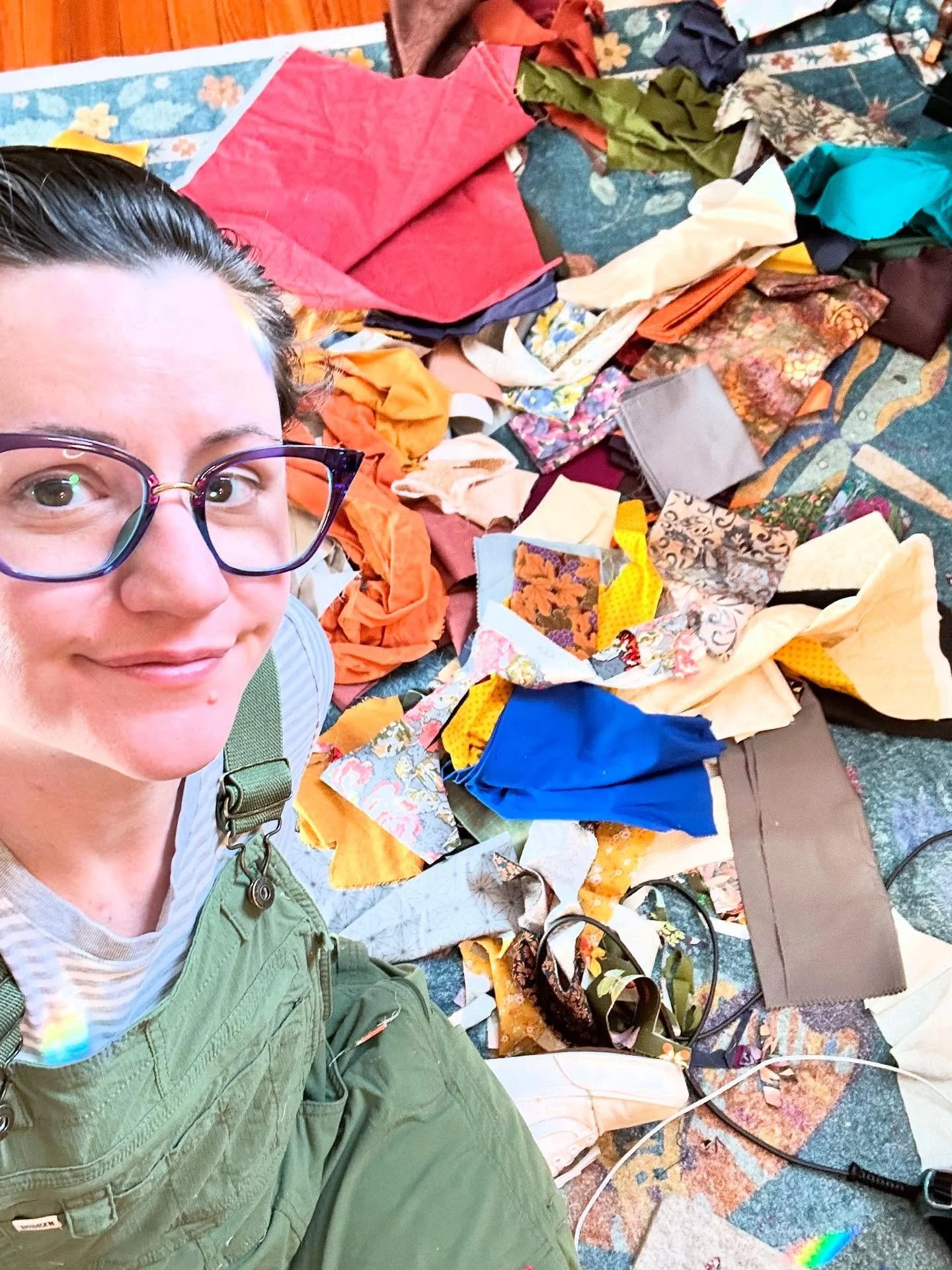 Planning out patterns is messy business #sewing #bagmaking #fabric #sewistsofinstagram #artist