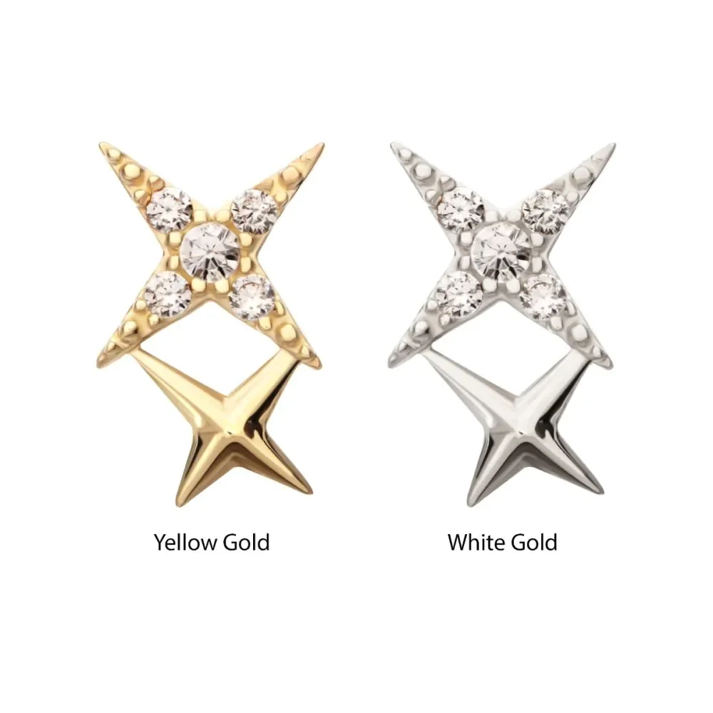 White Gold Celestial Star