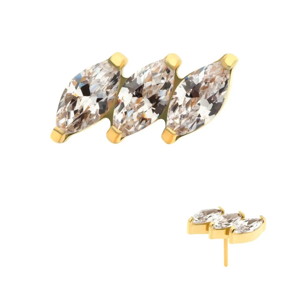 Marquise 3-Cluster Top