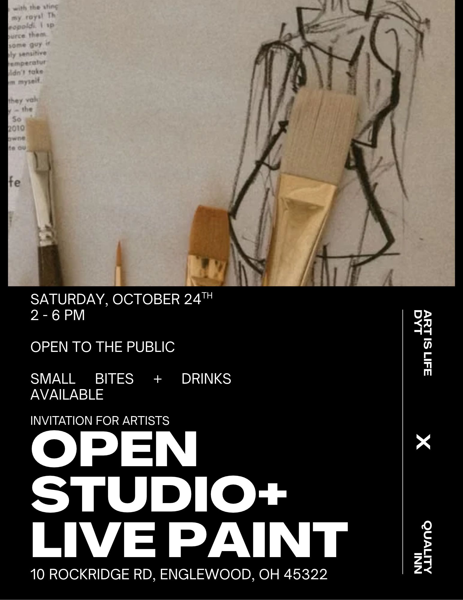 ART is LIFE DYT x QUality INN OPEN STUDIO:lIVE PAINT 