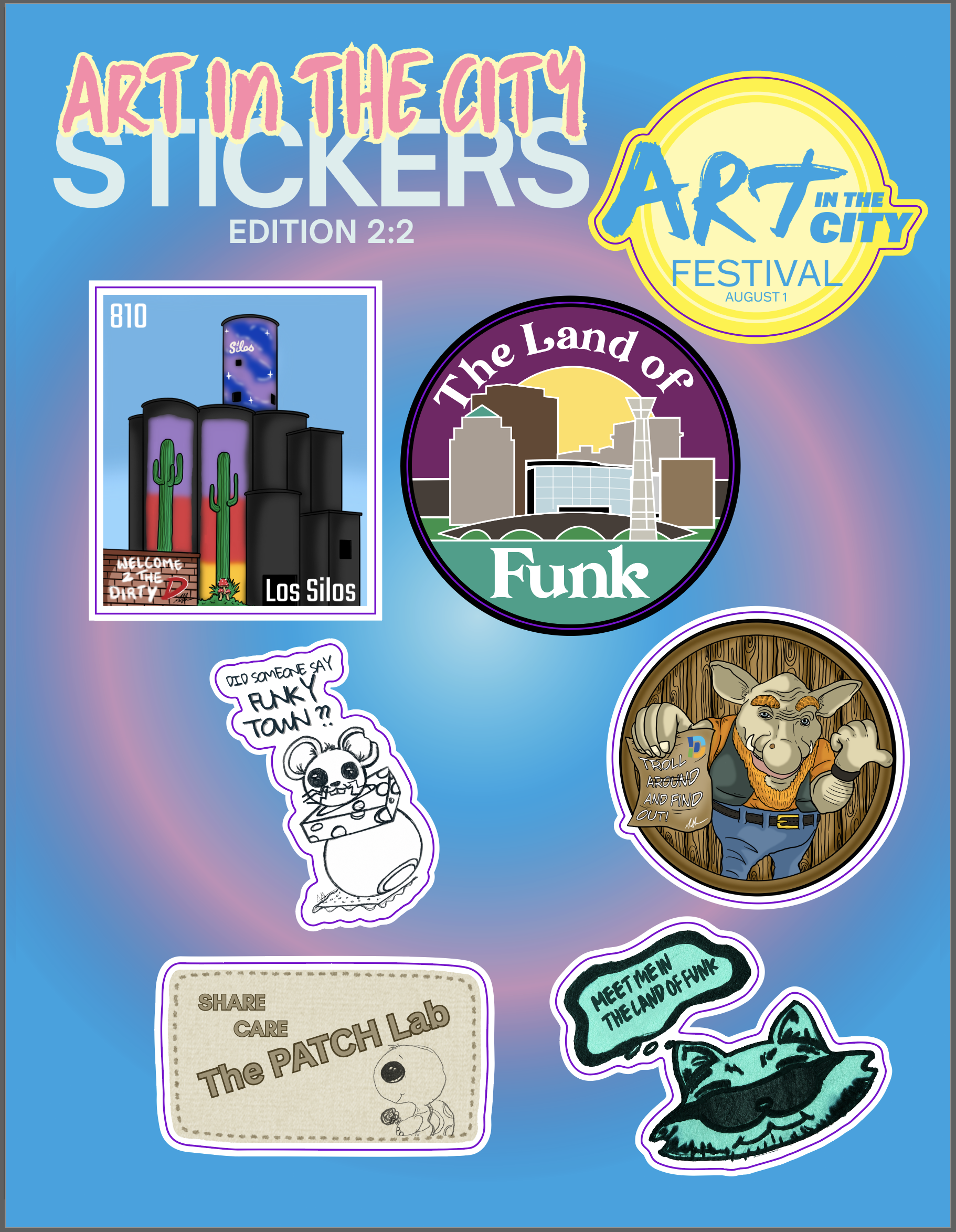 Art in the City Stickers - Edition 2
