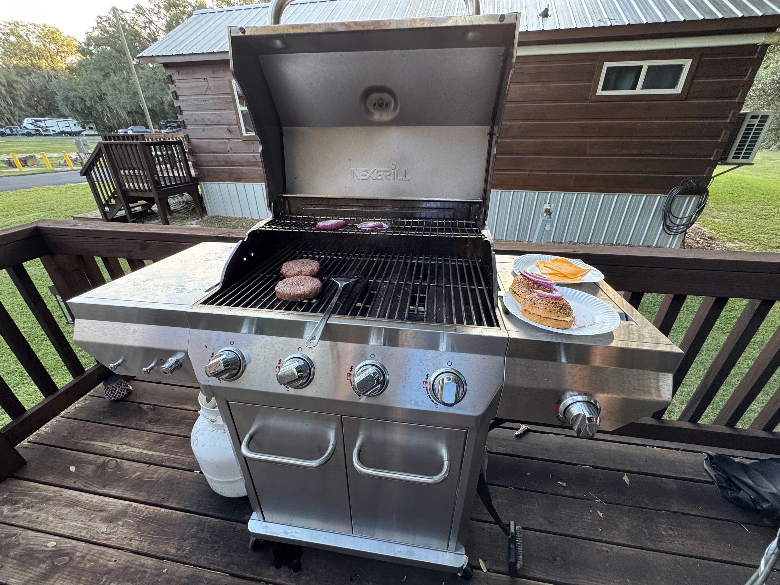 2026 Gas grill with all the tools to make your neighbors drool. We do our best to make sure there is plenty of fuel.