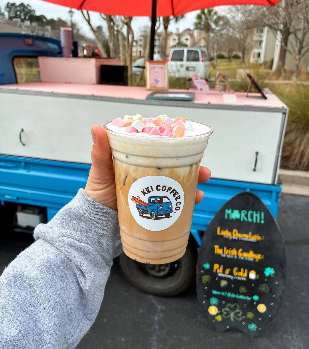 our Lucky Charms Latte is magically delicious 🍀☕️

#coffeetruck #coffee #myrtlebeach