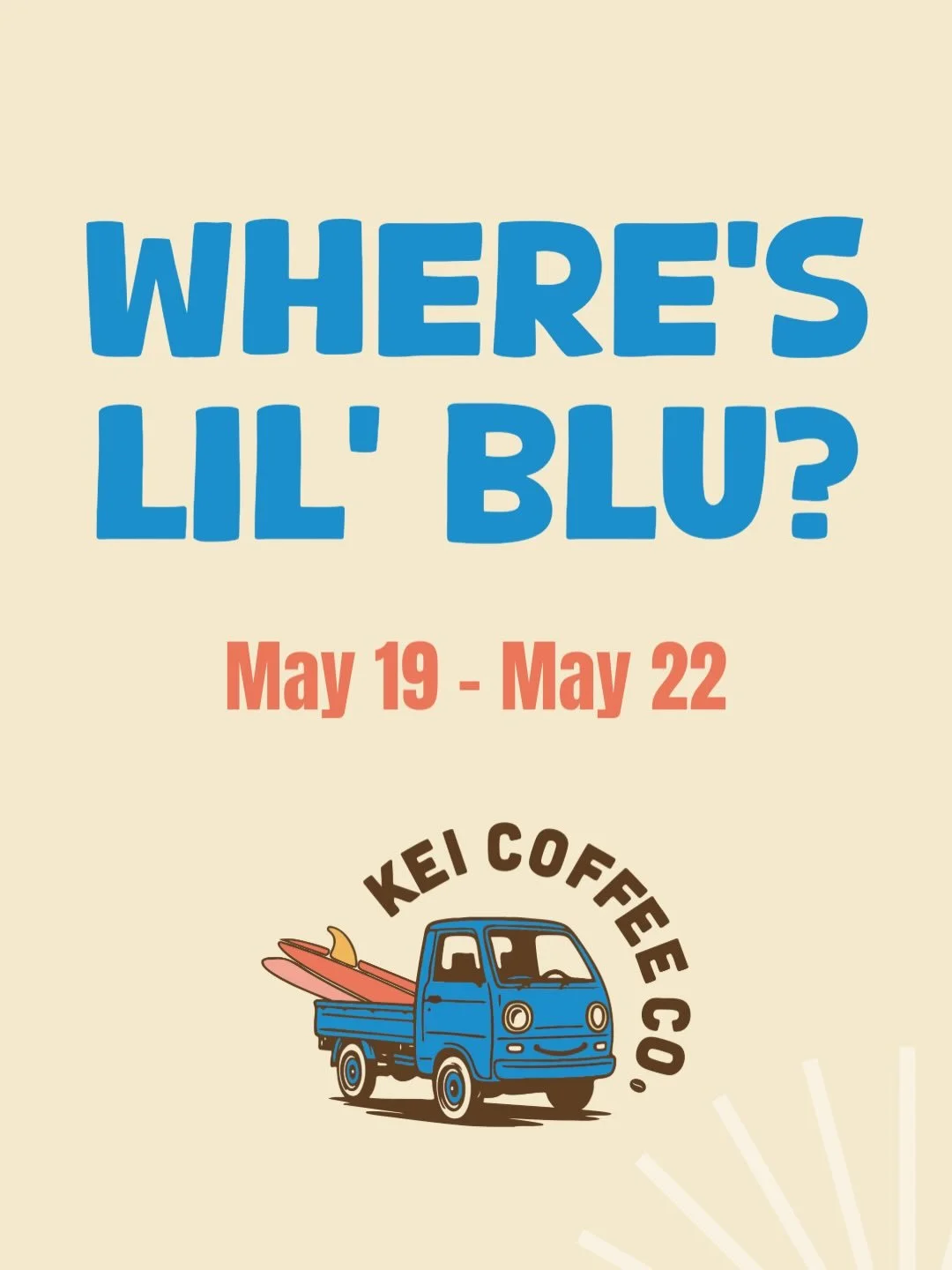 Happy new week, friends! Can't wait to see your faces and serve you coffee. 🥰