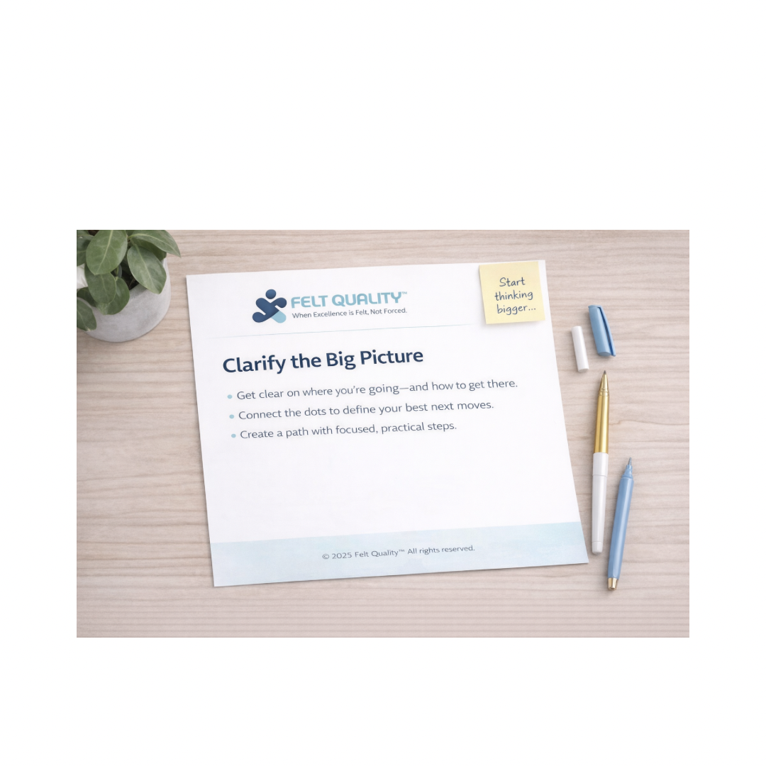 Clarify the Big Picture  –  Strategic Worksheet