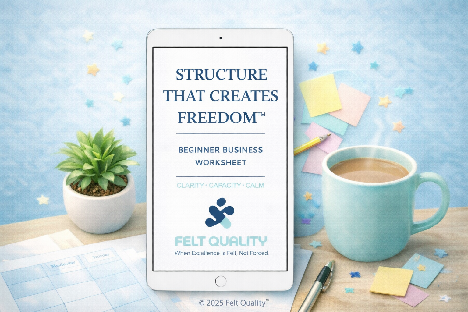 Structure That Creates Freedom — Beginner Worksheet