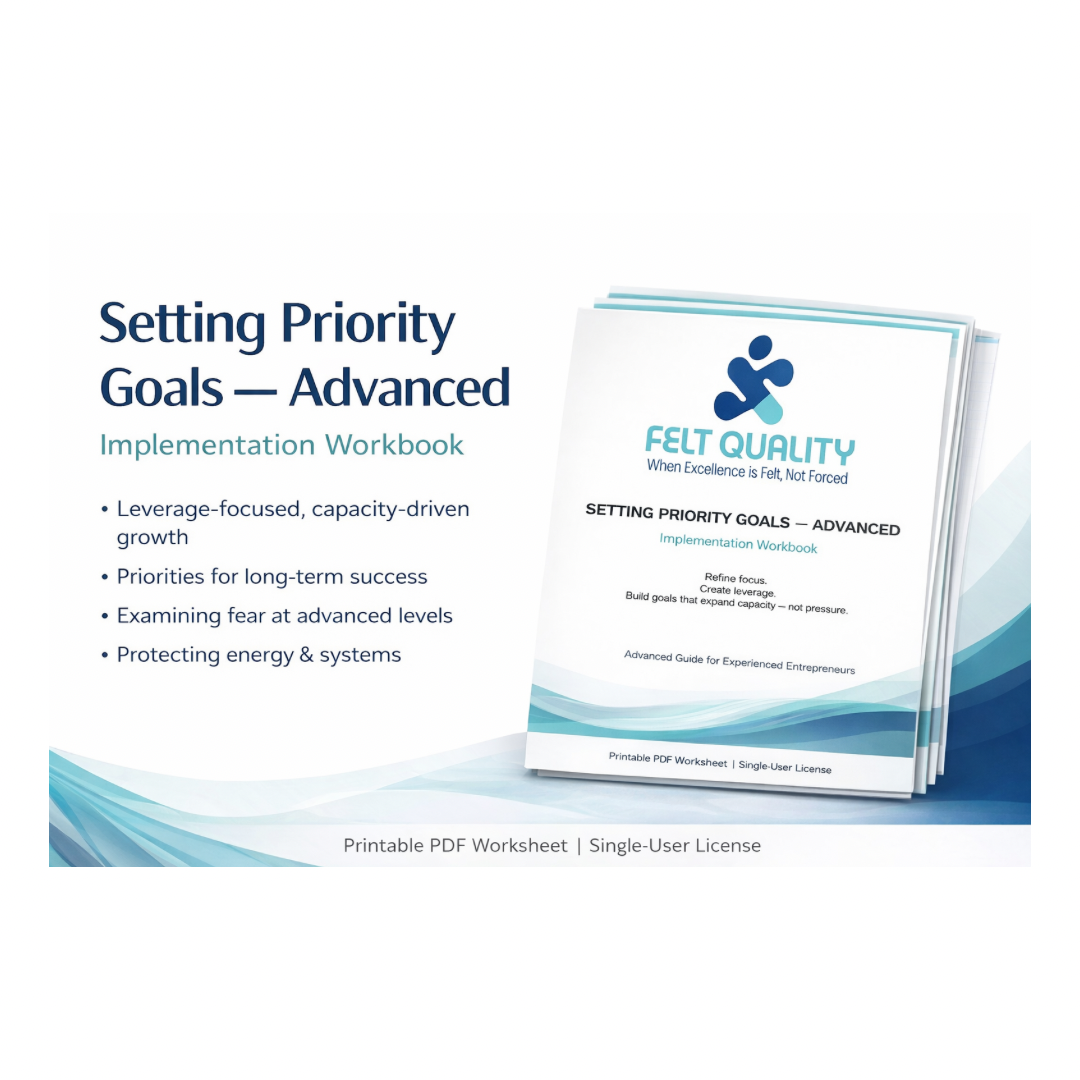 Setting Priority Goals — Advanced Implementation