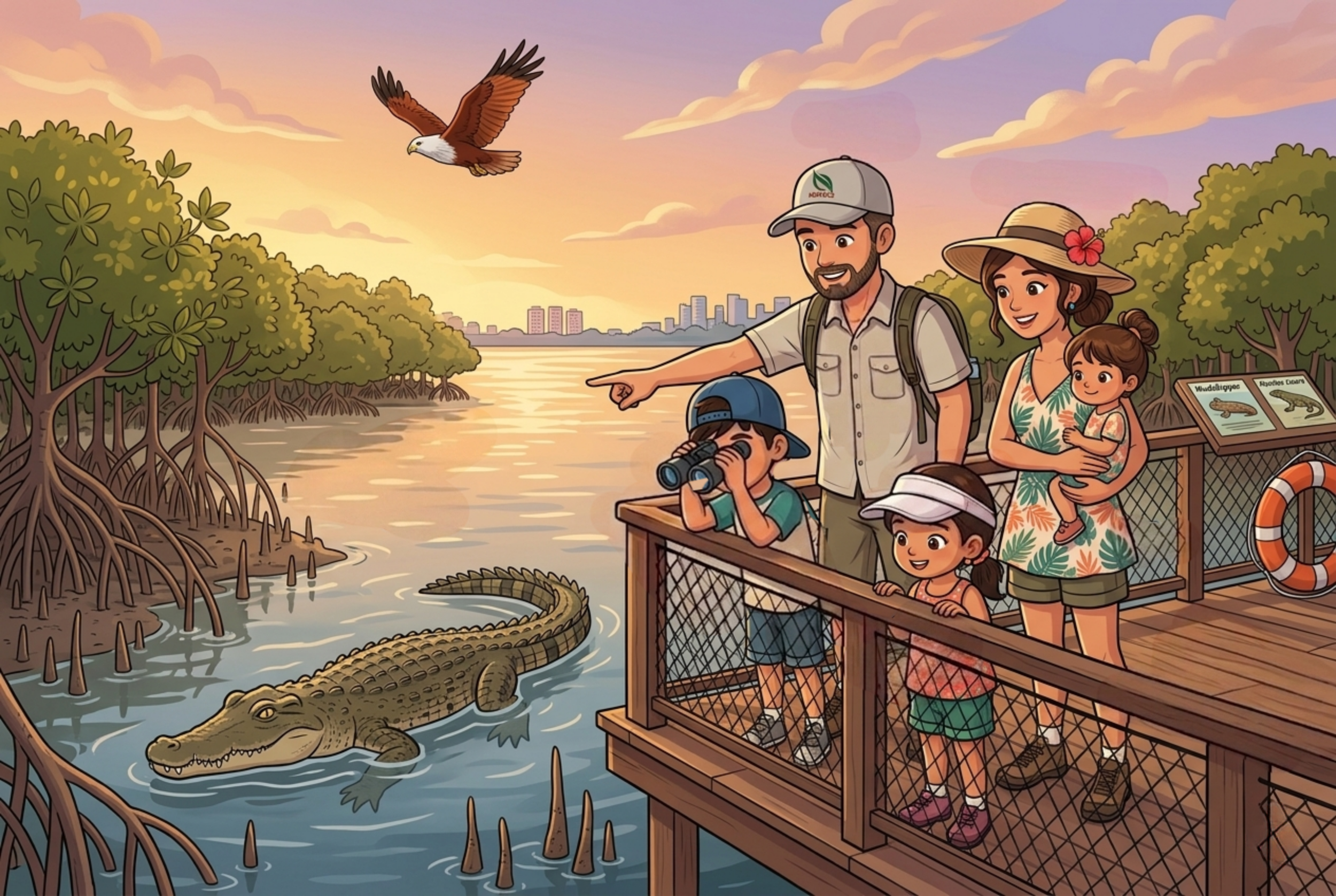 The Crocodiles in the Mangroves