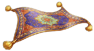 Colorful Persian-style embroidered cushion with tassels.