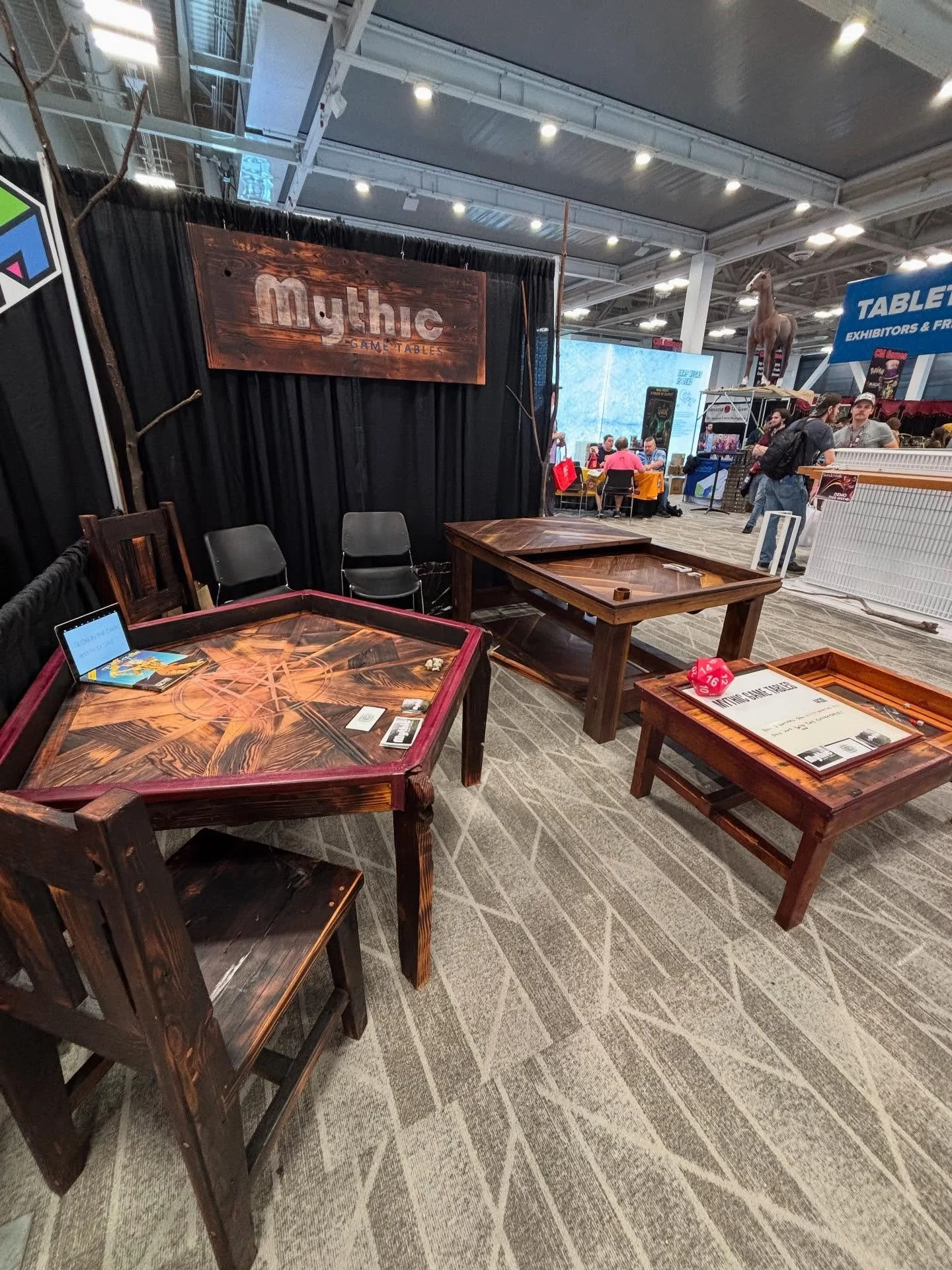 Big news! We are set up at PAX WEST 2025 again and unveiling the new Custom Game Table brand MYTHIC GAME TABLES! 

Tiny Shed lives on, but the game tables have taken over most of my orders the past couple years so I thought it was time to give them t