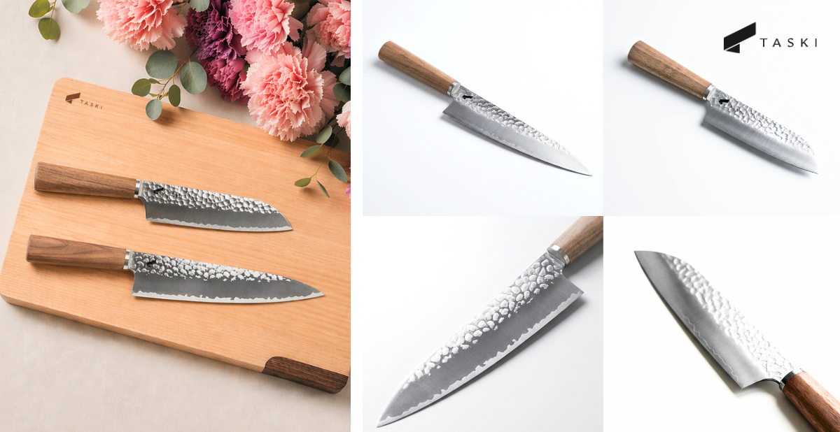 Santoku and Chef knife
