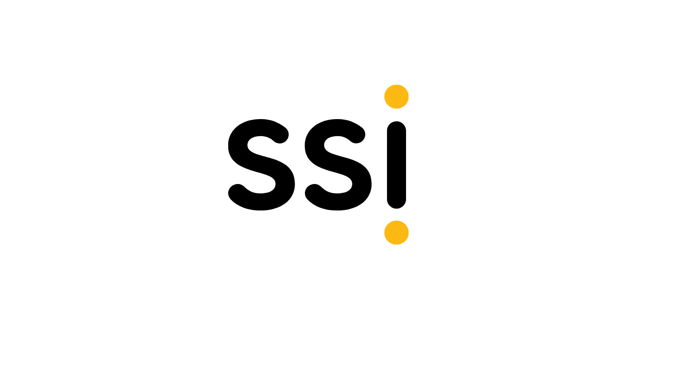 The word 'sisi' in black font with three yellow dots around it on a white background.