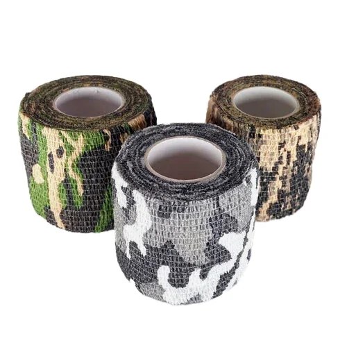 Use this camouflage printed cohesive bandage wrap as wrapping material for your tattoo machine. 24 COUNT. This cohesive wrap is self-adhering, porous, and breathable. It’s easy to tear by hand, which negates the need for scissors. 

$22.00