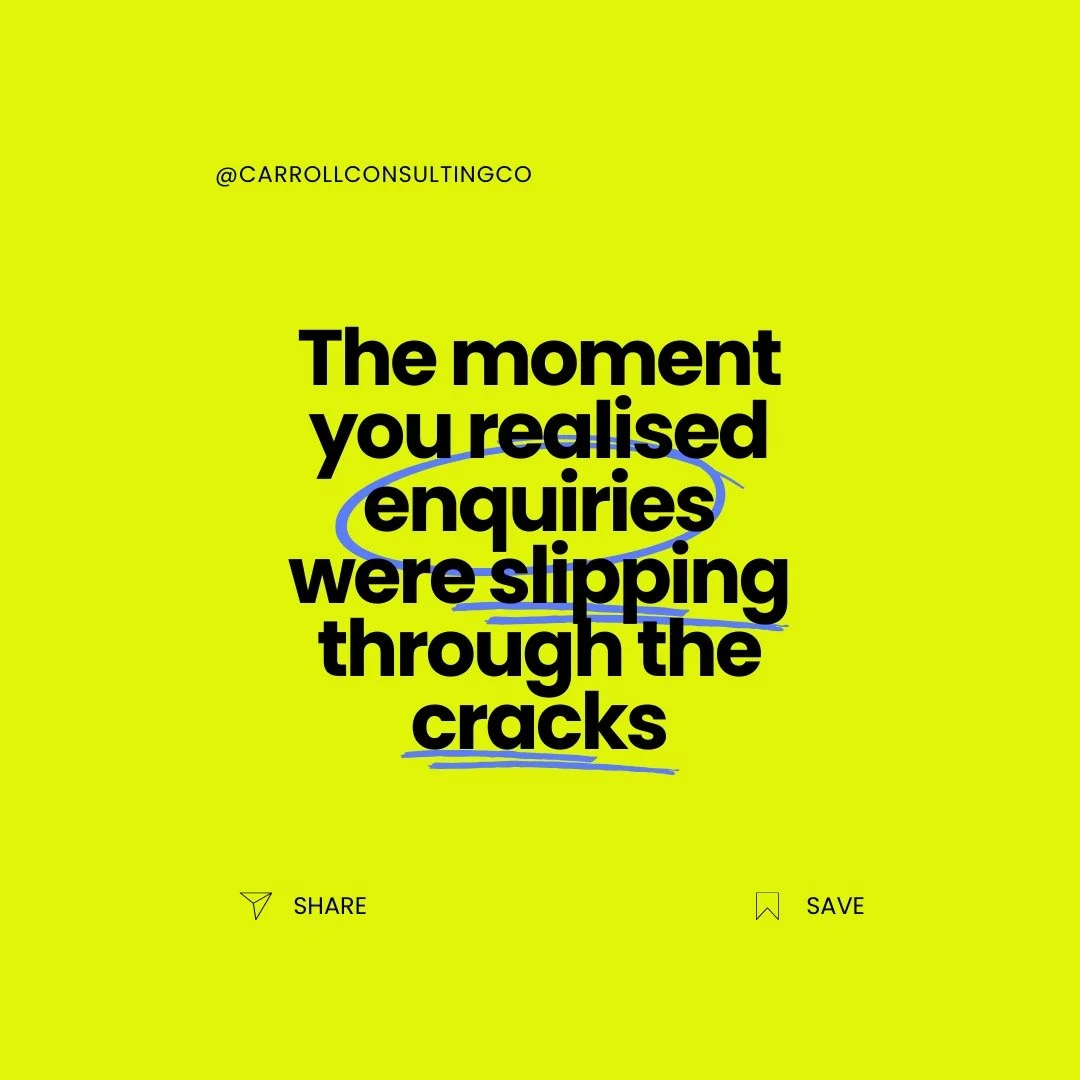 That moment when you realise&hellip;
you replied late ✉️
you forgot to follow up ⏰
or an enquiry never got a response at all 😬

It&rsquo;s not because you&rsquo;re bad at business &mdash; it&rsquo;s because your enquiries don&rsquo;t have a system.
