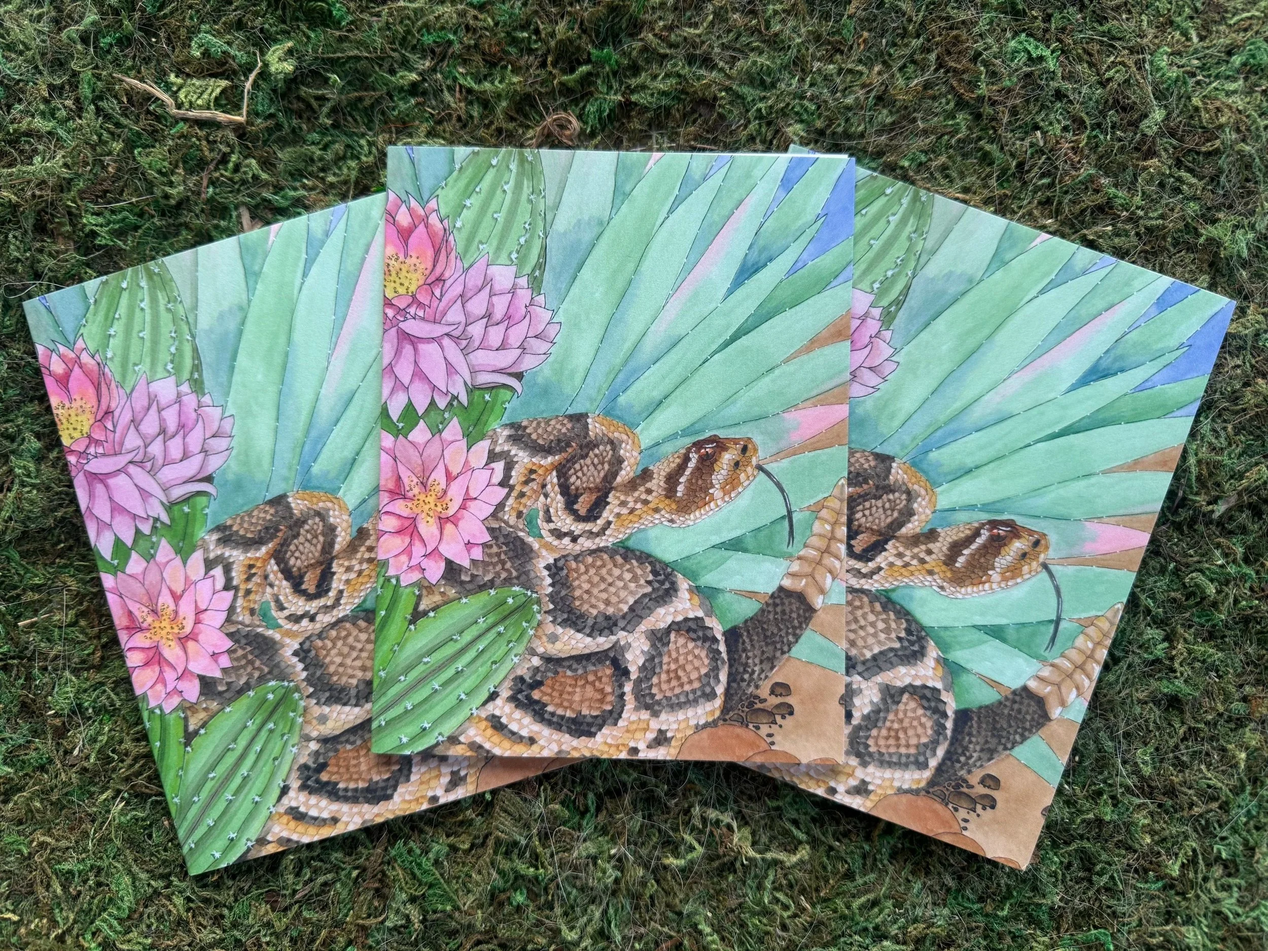 NOTE CARDS Rattlesnake