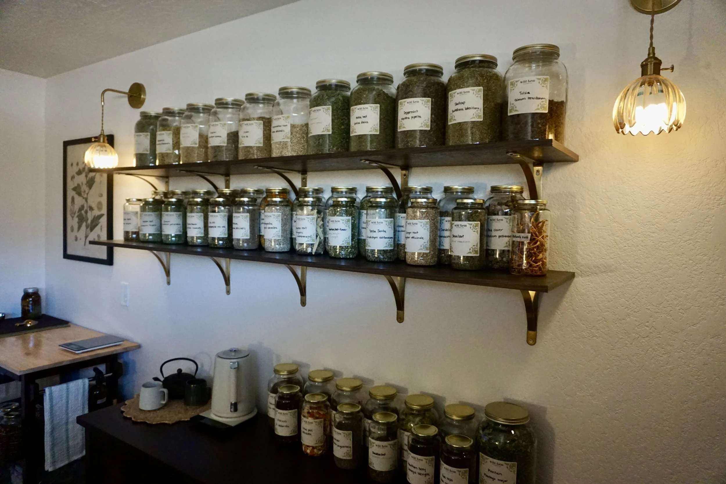 apothecary shelves 