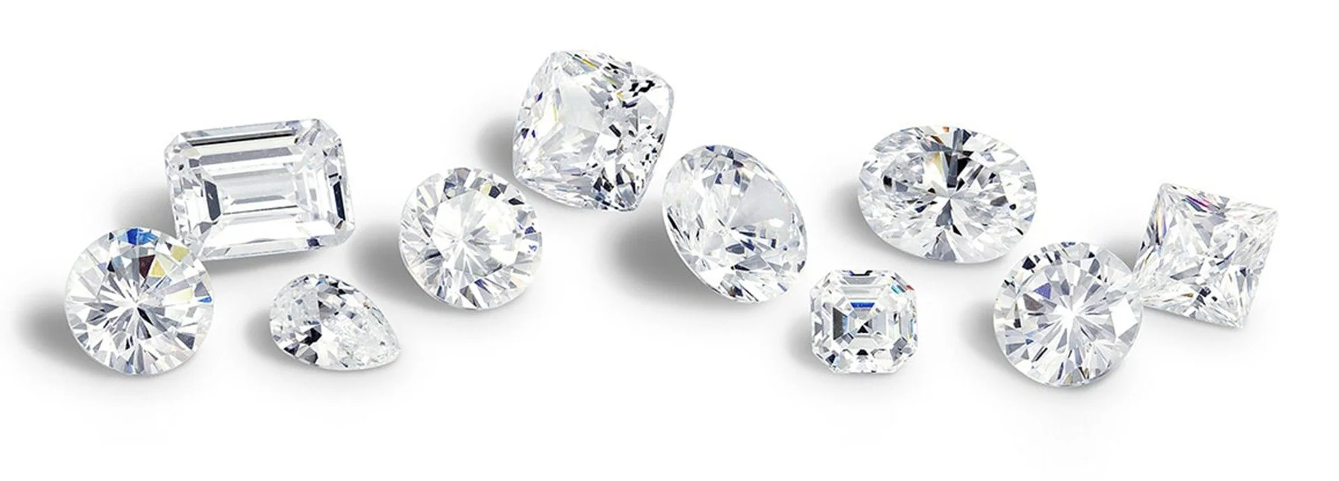 Loose diamonds in oval, round, cushion and princess shapes at Kaz Jewelry