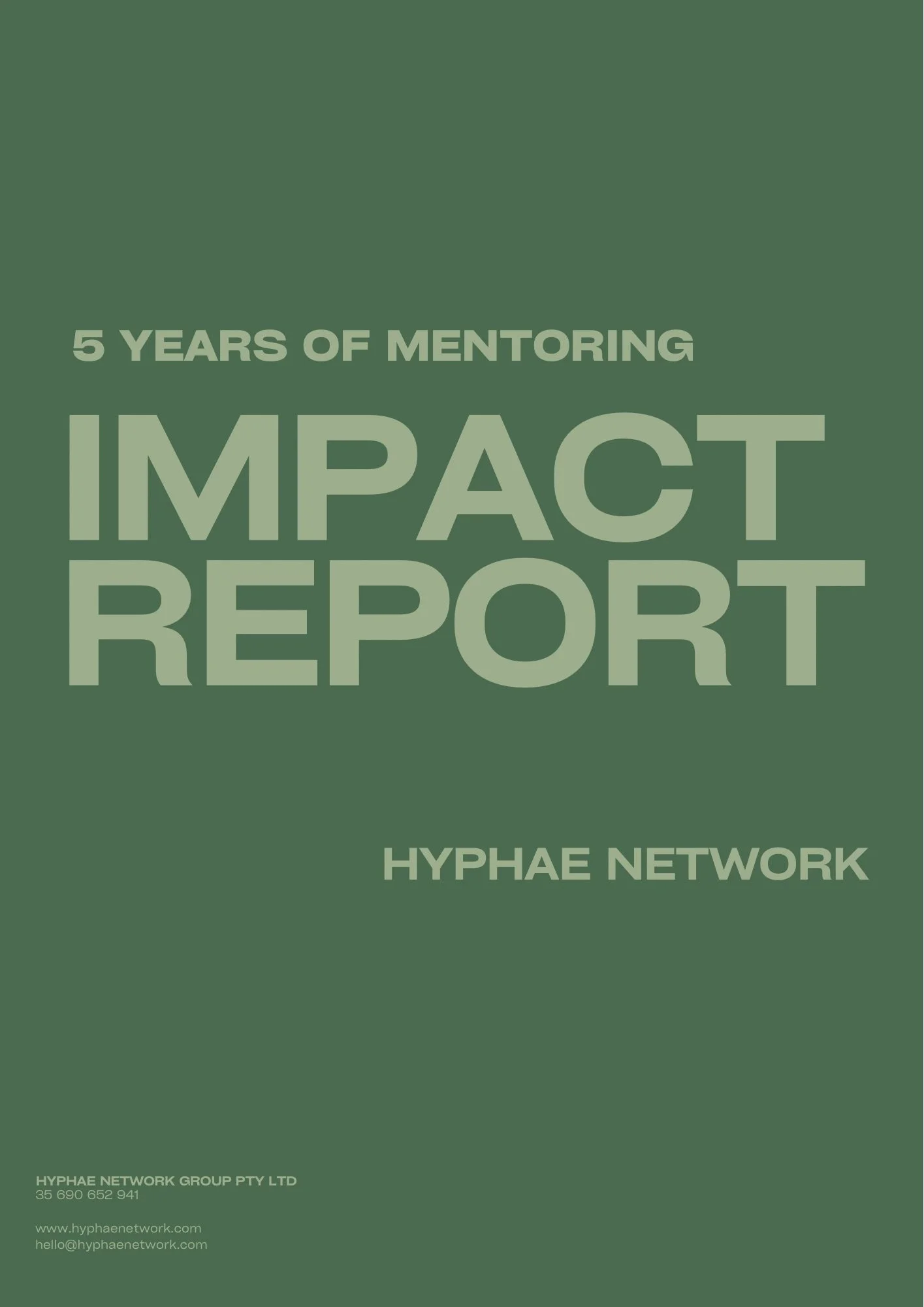 5 Years of Mentoring: Impact Report