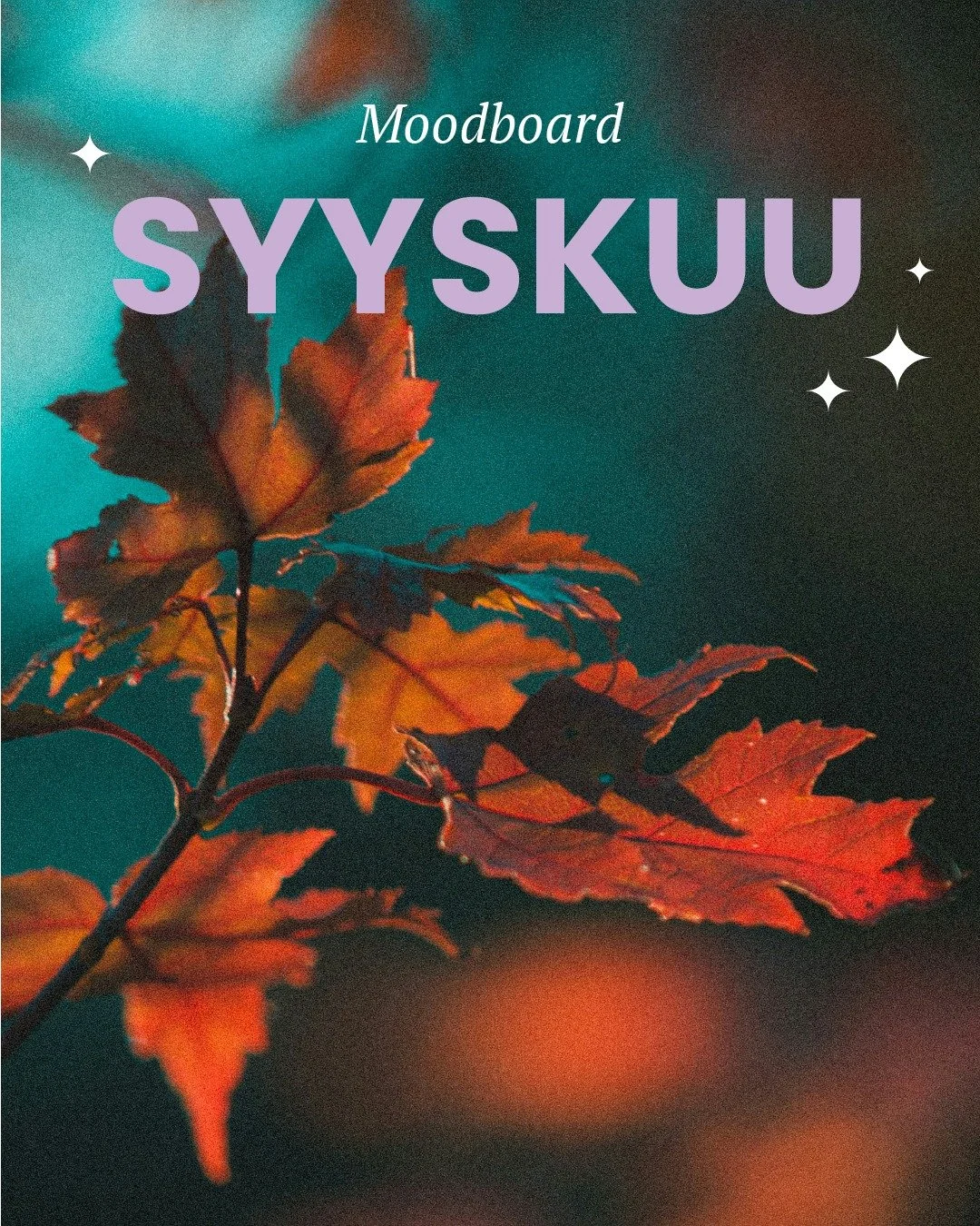 Moodboard on visuaalisen suunnittelun ty&ouml;kalu, jonka avulla inspiroidutaan sek&auml; asetetaan tunnelma ja suunta projektiin ilmeelle. Sukelletaan pian saapuvan syyskuun tunnelmiin kokoamallani moodboardilla.

#wellamocreative #luovayritt&auml;j