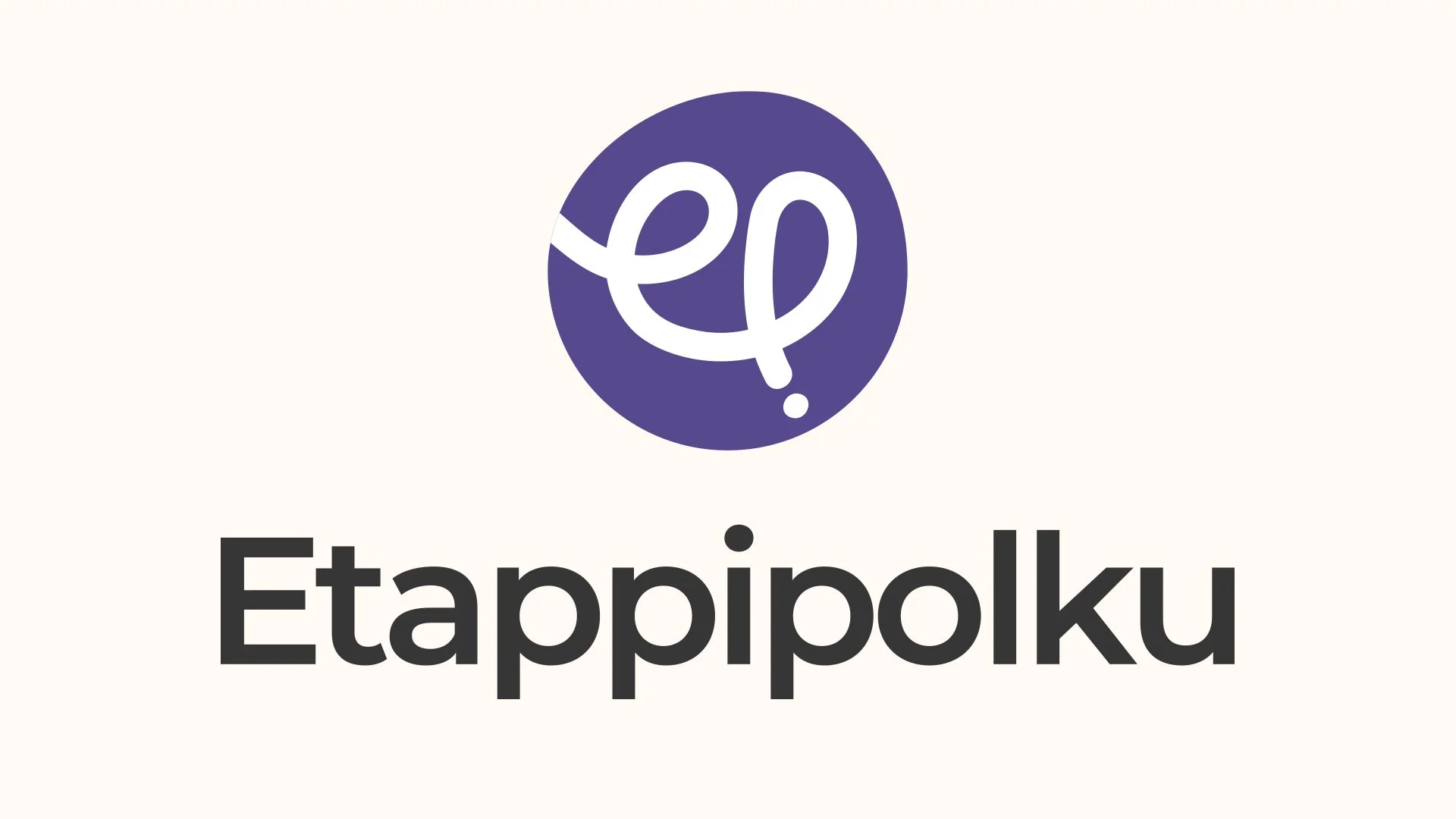 Etsivän logo, jossa violettipohjainen ympyrä ja valkoinen tutkimuslupa-sana, sekä alapuolella musta teksti 'Etsivän logo'.