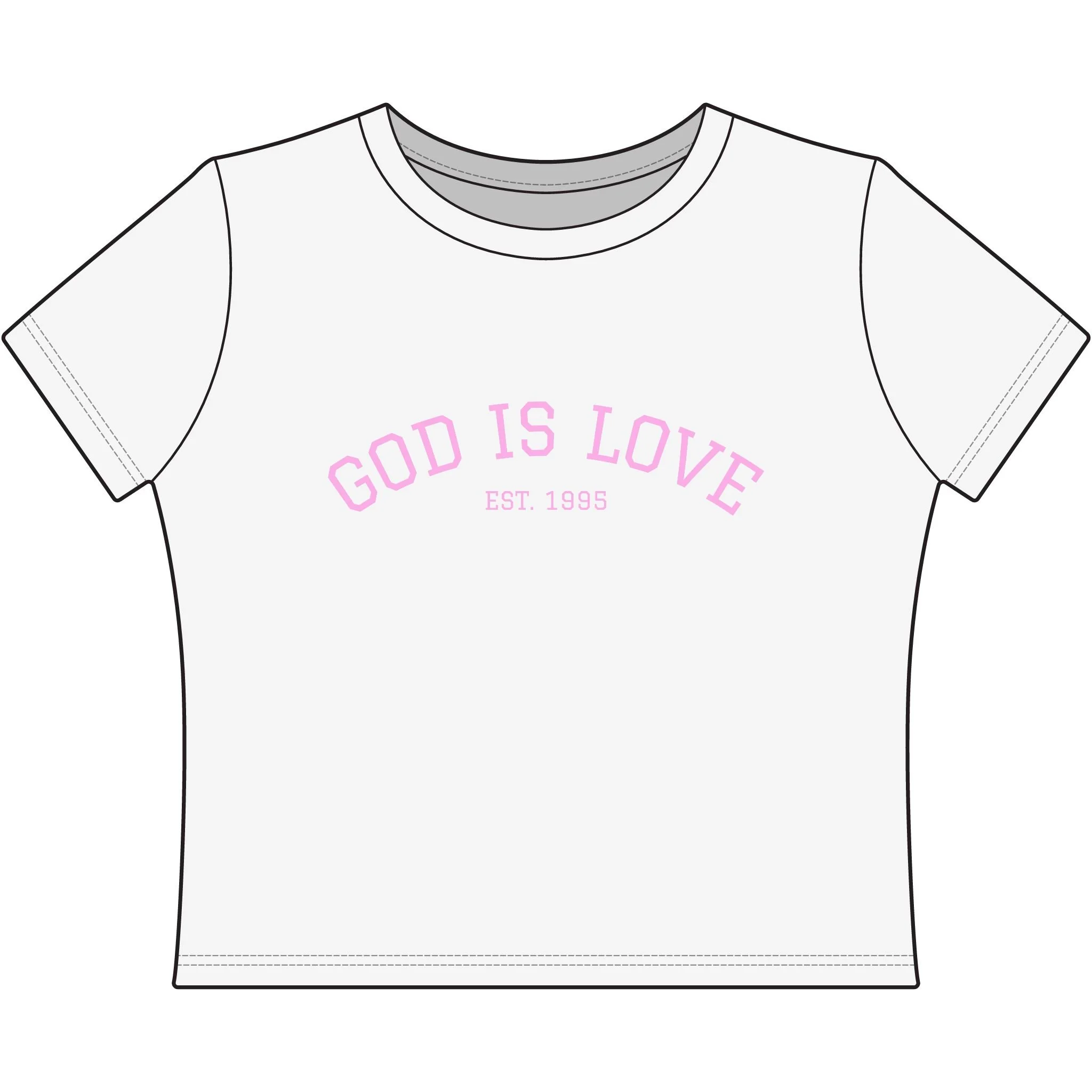 GOD IS LOVE | Women's Baby Tee