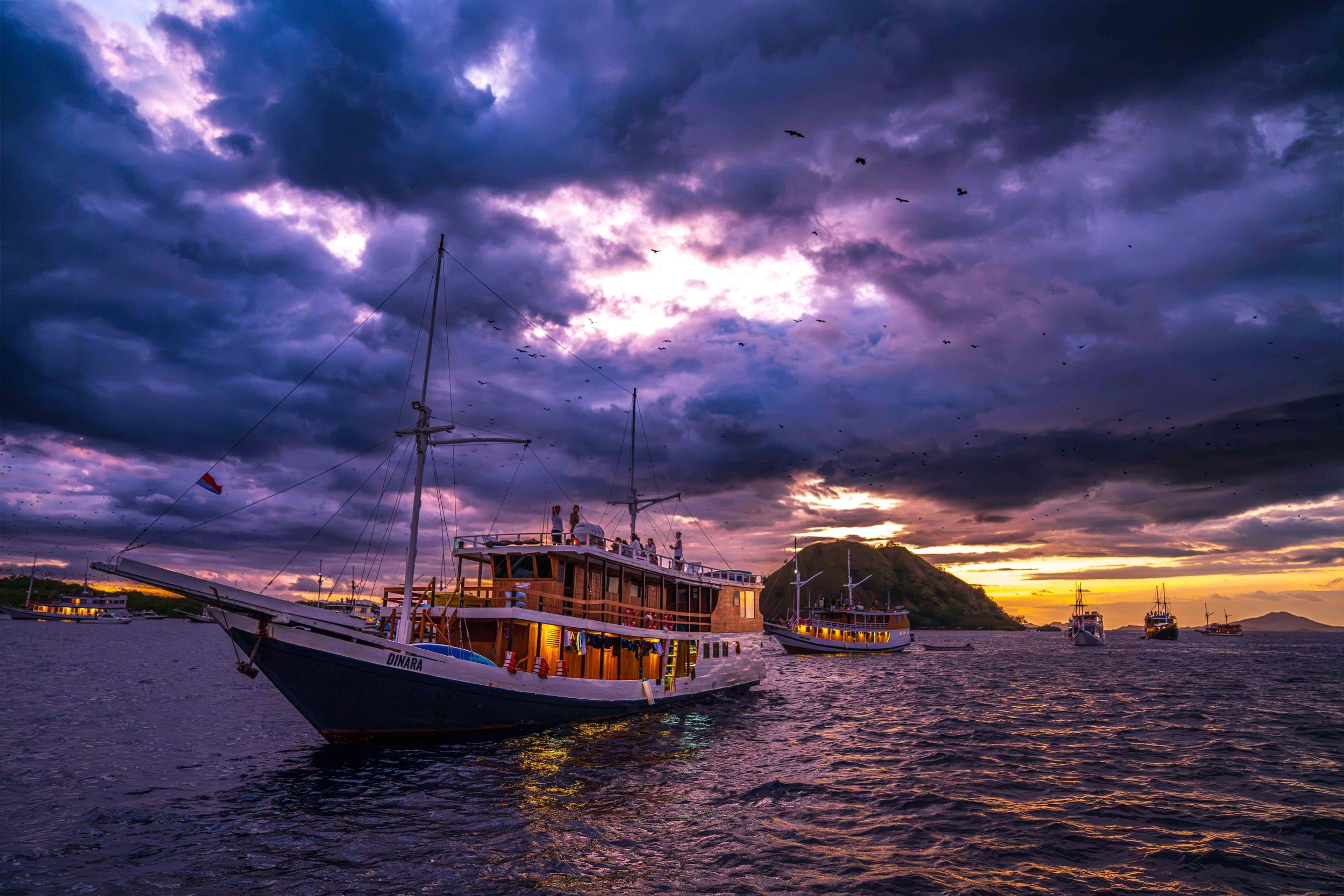 Last Light over Komodo — Flores Sea- Limited Edition Fine Print
