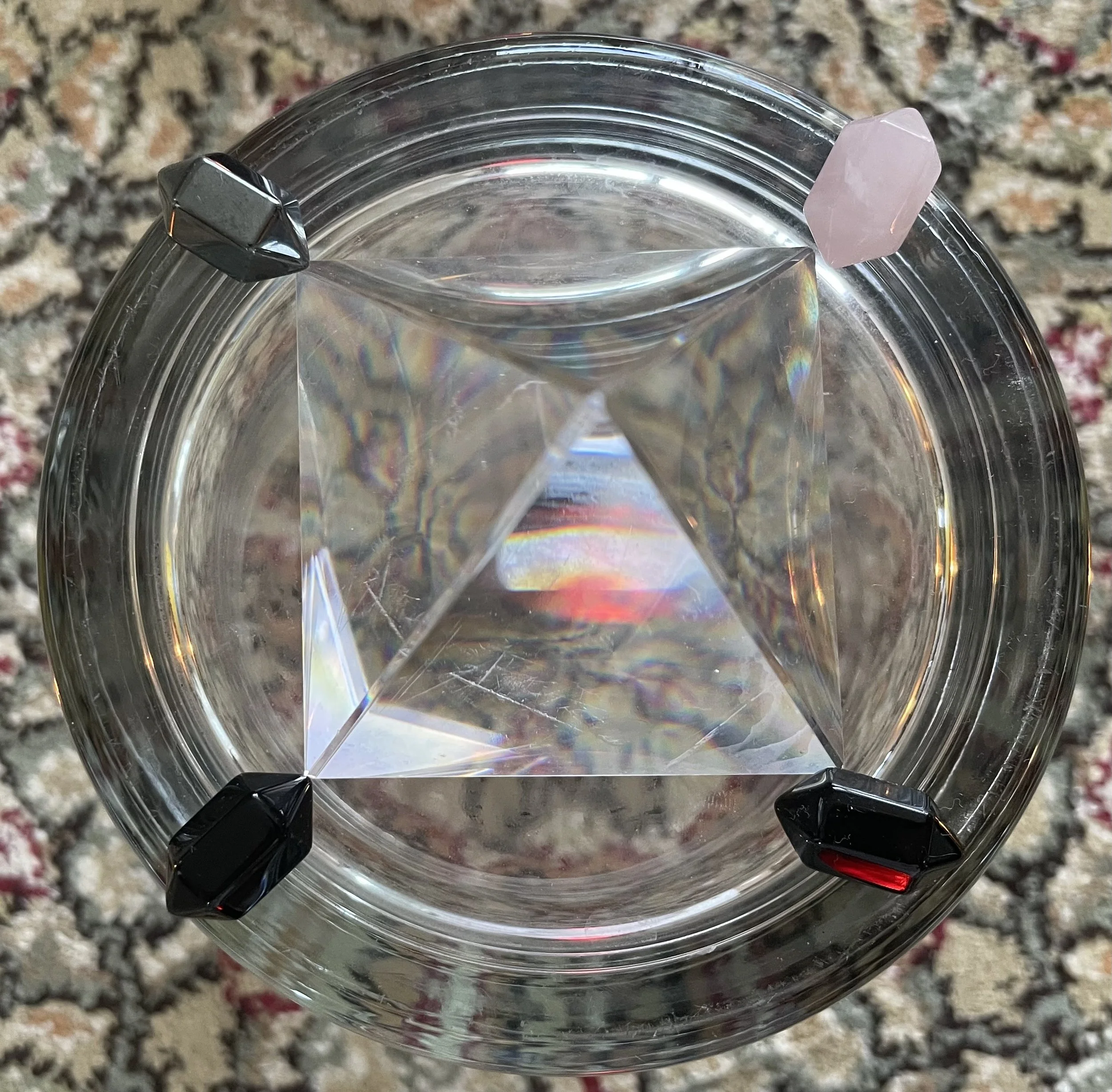 Crystal Ornament representing Biofield Tuning used on Projects at The Fountain Studio