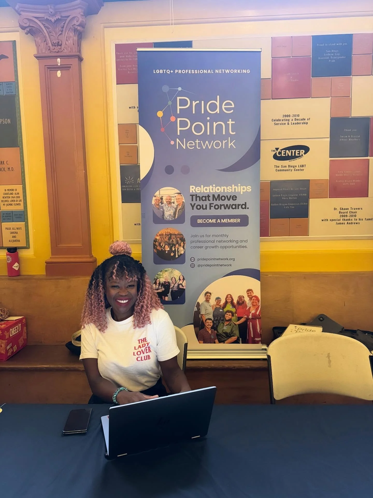 Part of our expanded mission is to support our local LGBTQ+ community with professional resources. Our very own @yinkagenevieve signed up to lead mock interviews at this weekend&rsquo;s Professional Development Fair ! Thank you to the @lgbtcenter for
