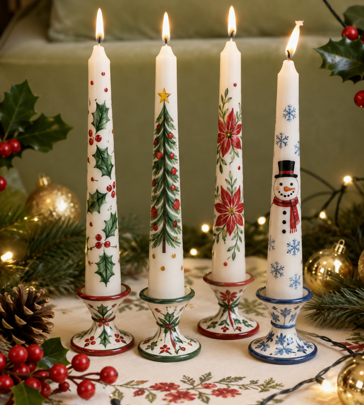 Paint Christmas Candles | 3rd December