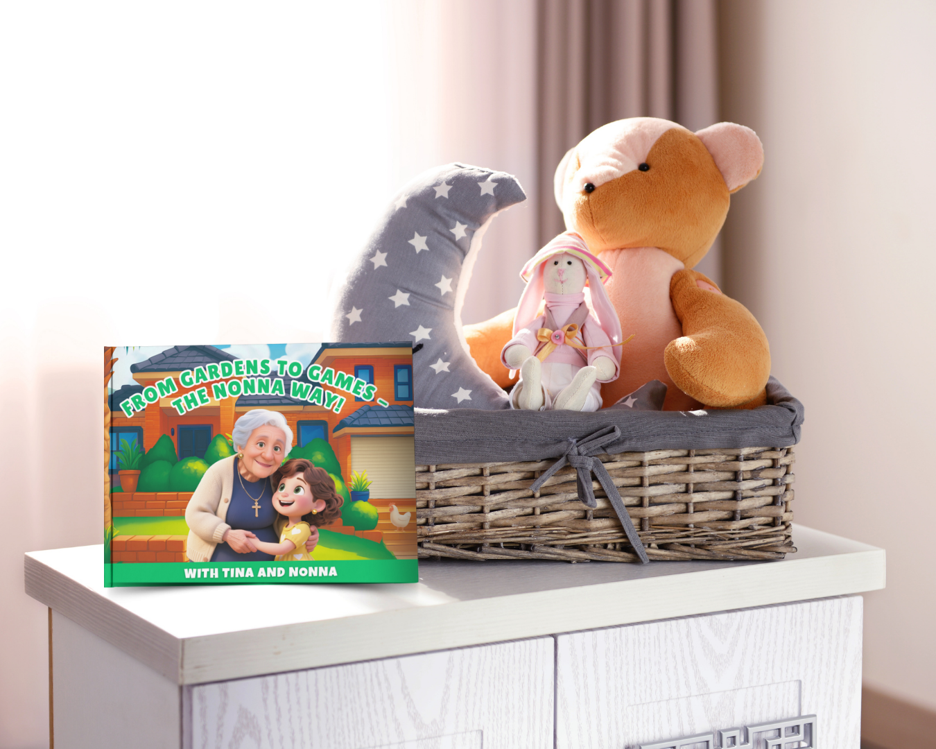 New bookshelf vavourite. Italian kids story book ready for my little ones before bed. 