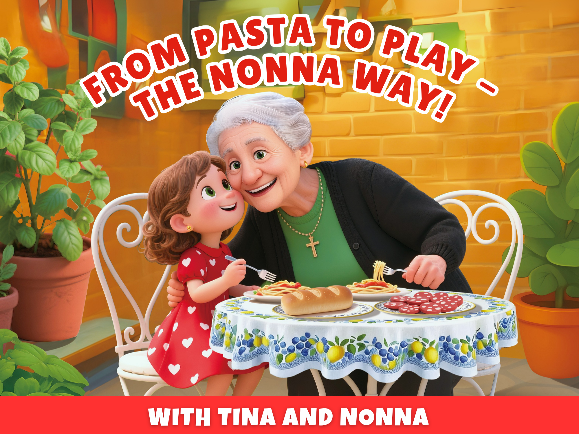Italian children’s book about Nonna making pasta and family traditions