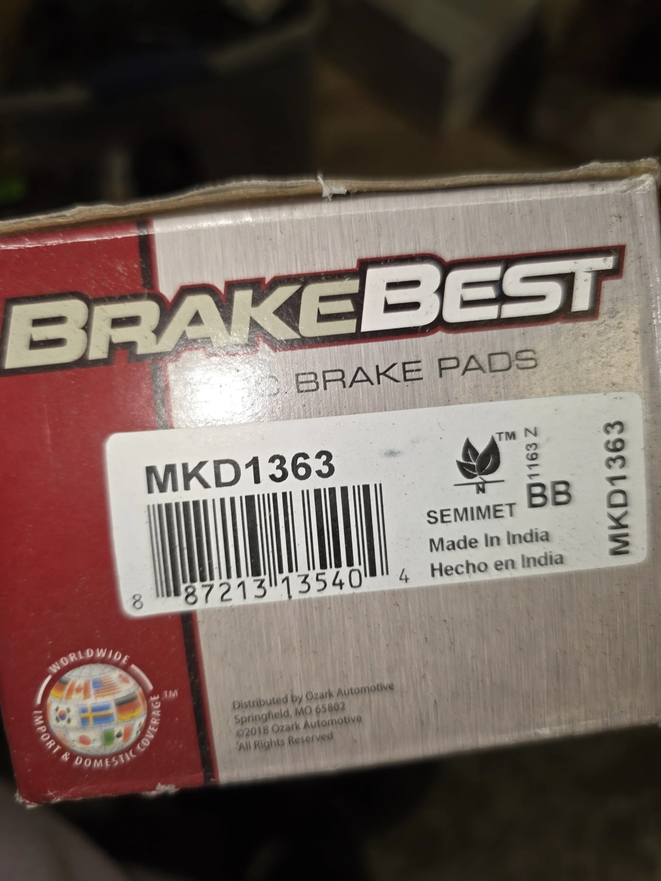 BrakeBest Disc Brake Pads MKD1363